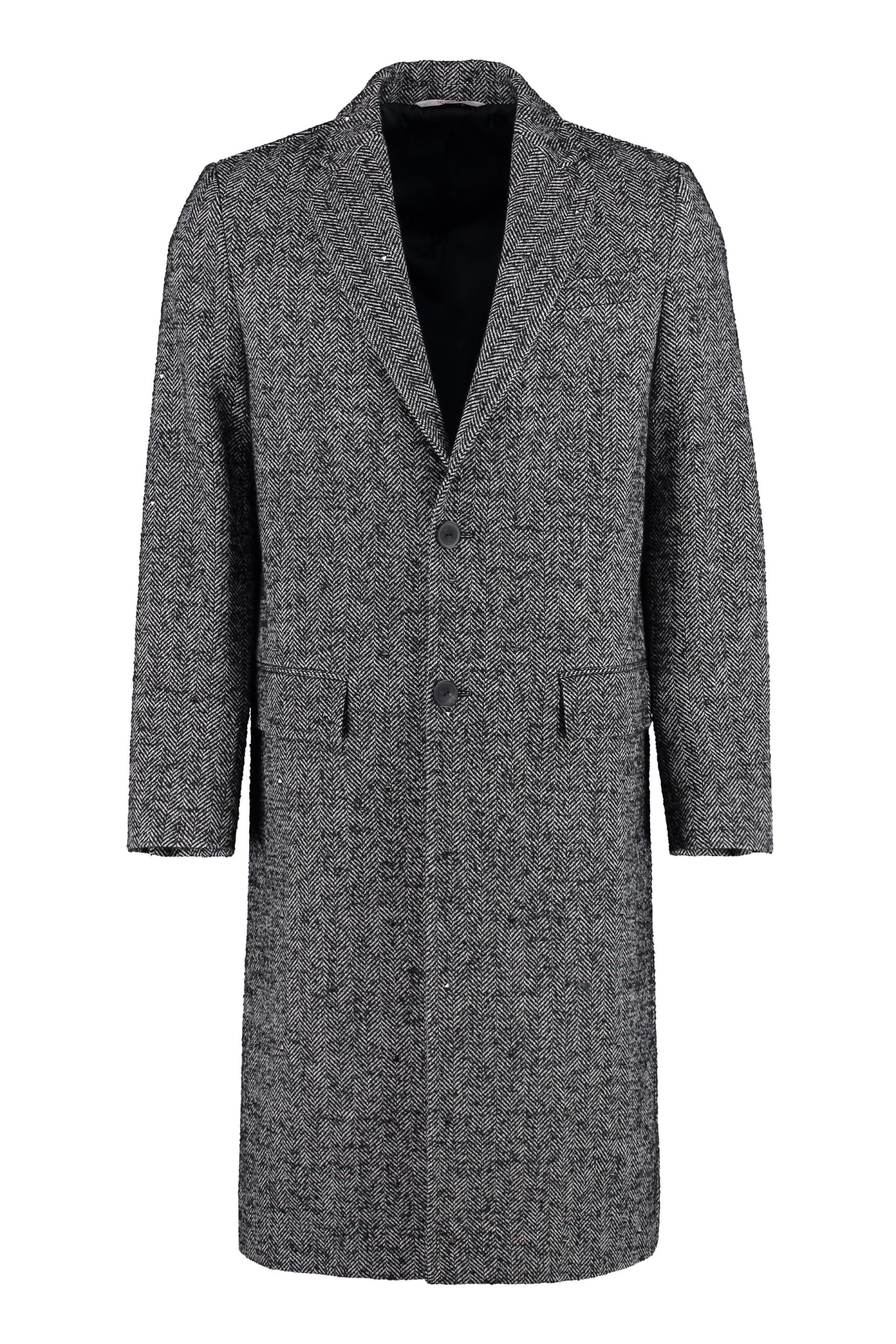 Valentino Mixed Wool Tweed Coat