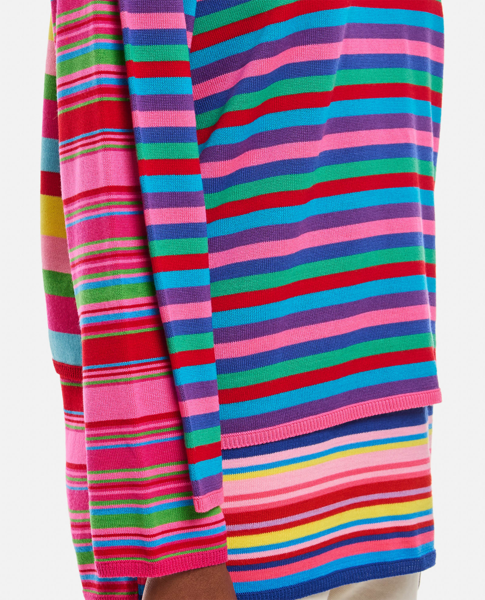 Shop Comme Des Garçons Striped Sweater In Multicolour