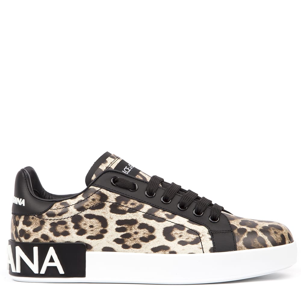 dolce and gabbana leopard trainers