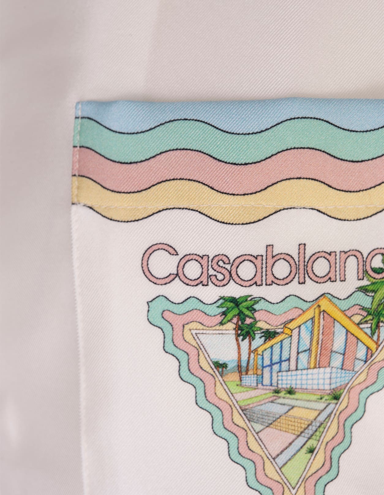 Shop Casablanca Maison De Reve Silk Shirt In White