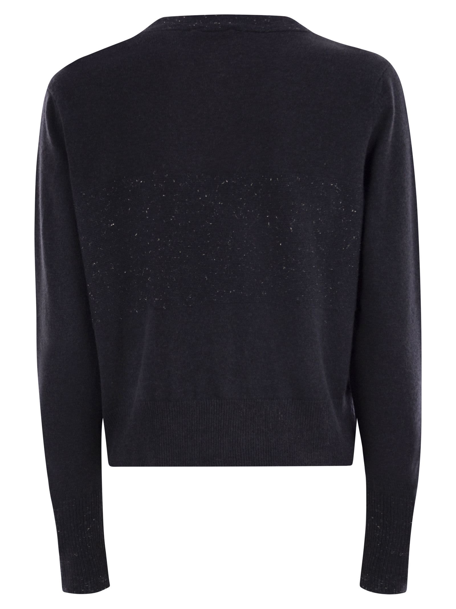 Shop Peserico Tricot Cardigan With Light Spots