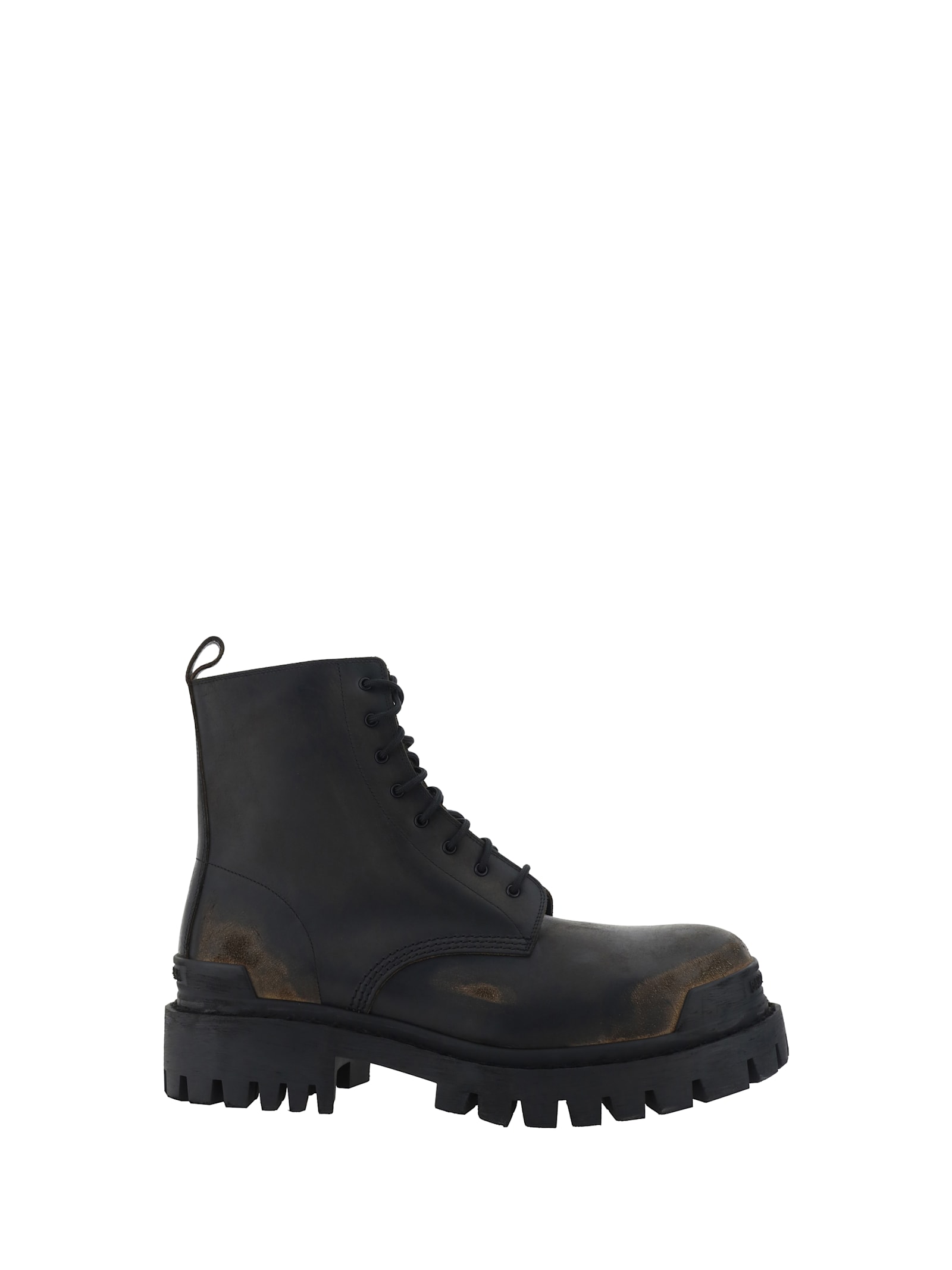 Shop Balenciaga Ankle Boots In Black/brown