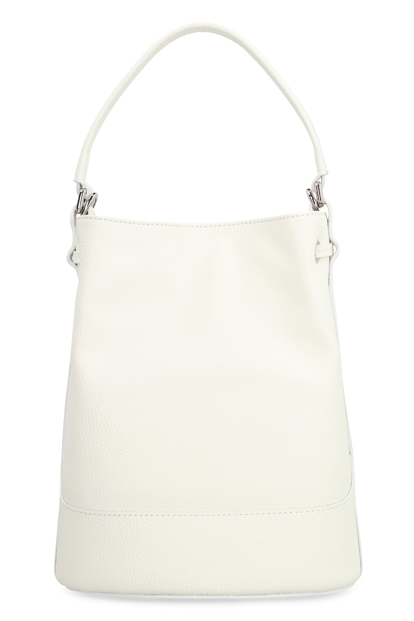 Zanellato Monda S Leather Bucket Bag In White