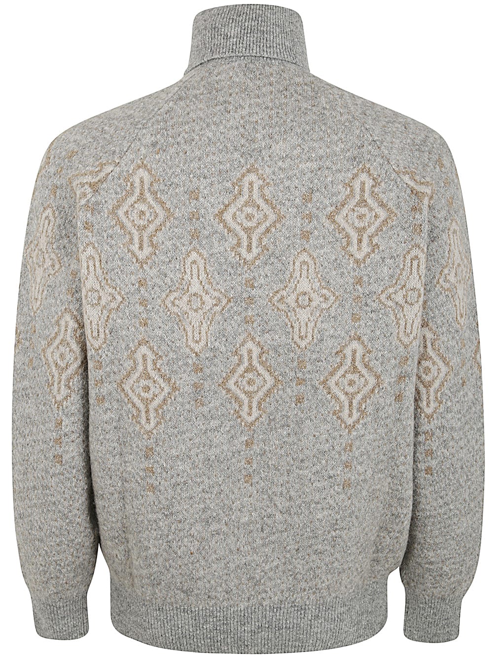 Shop Brunello Cucinelli Turtleneck Sweater In Grey