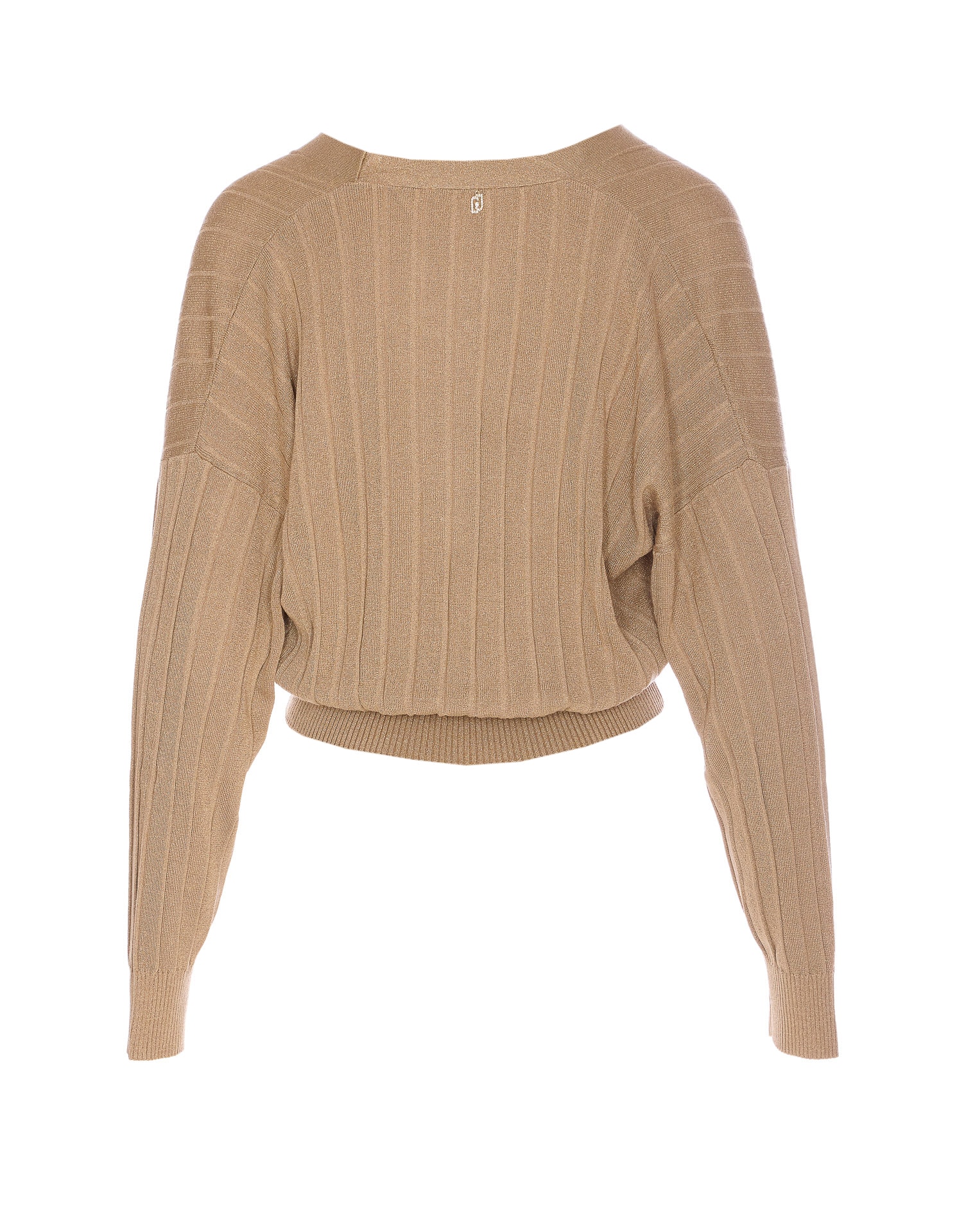Liu •jo Knitwear Cardigan Cropped Length Long Sleeves In Beige