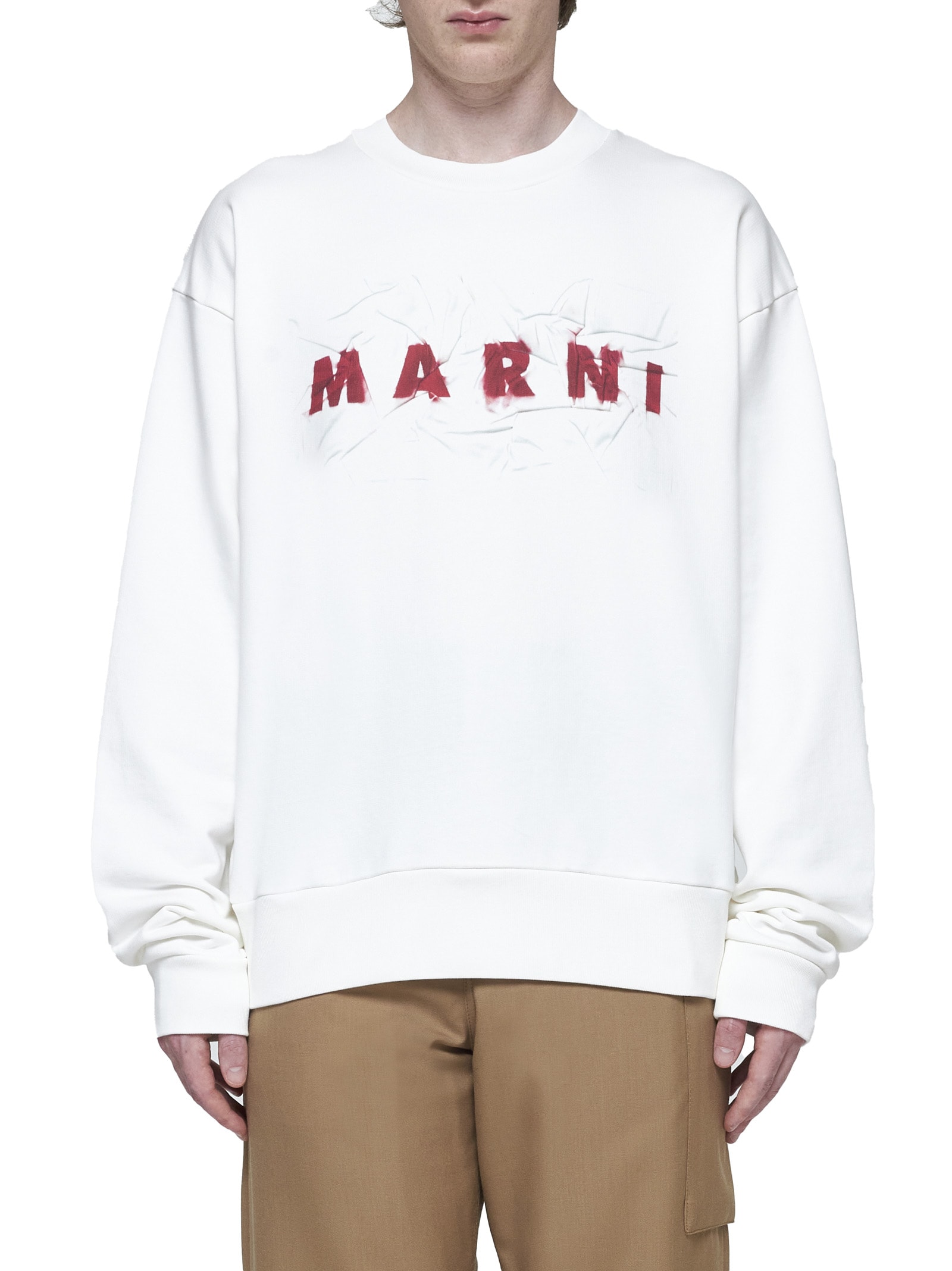 Shop Marni Sweater In Natural White