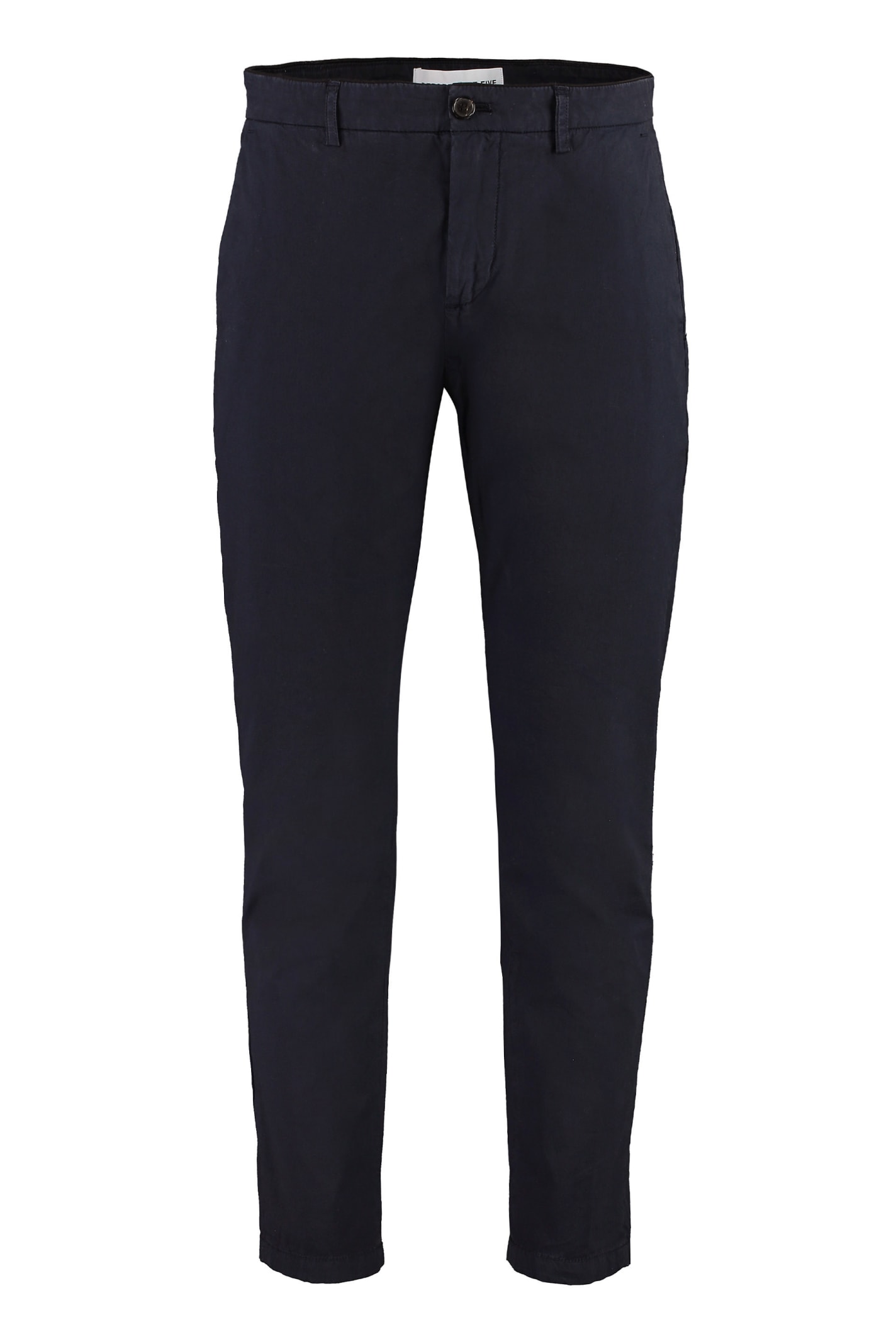 Shop Department Five Prince Stretch Cotton Chino Trousers In Blue