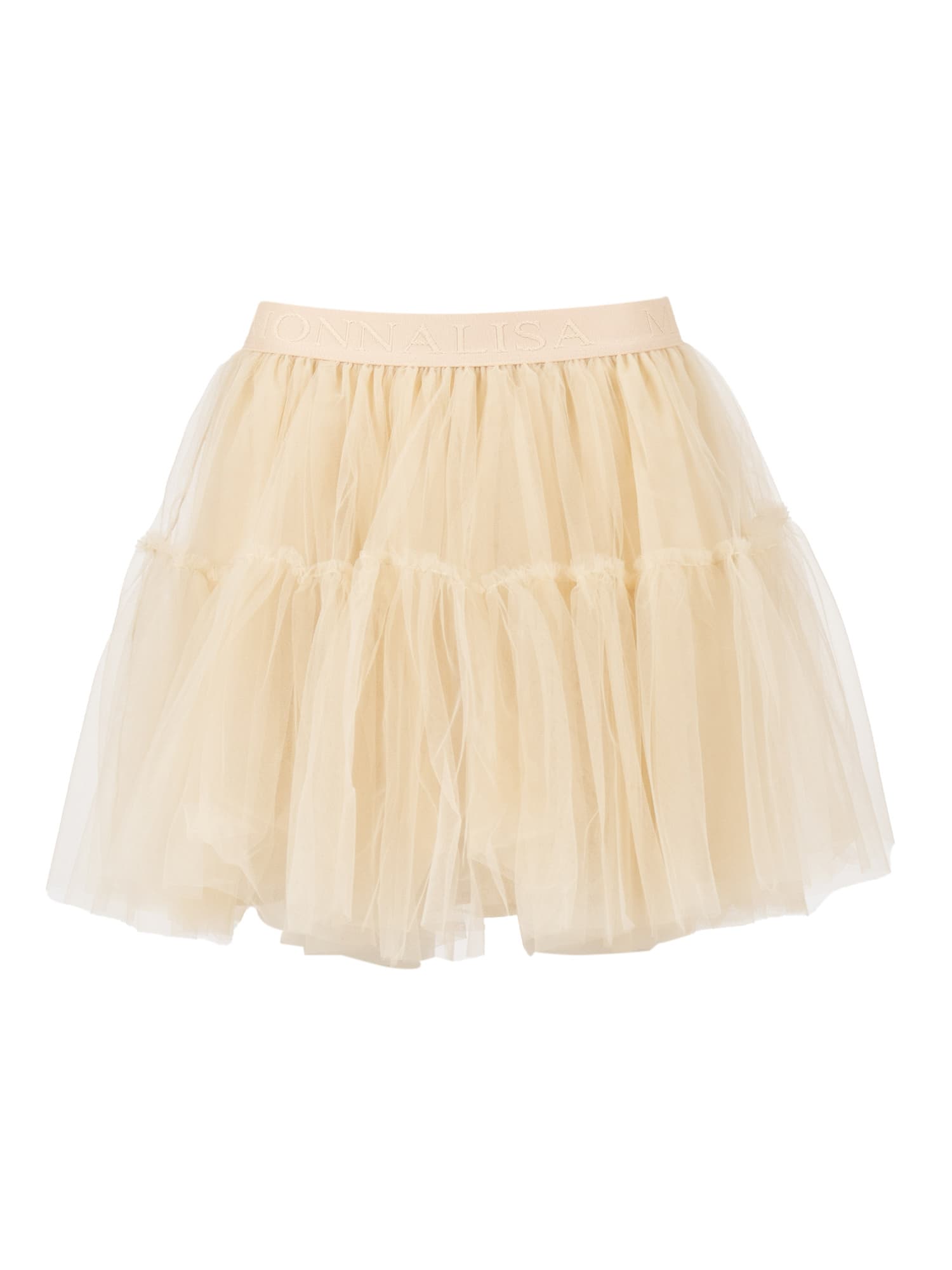 Monnalisa Skirt  Kids Color Beige In Neutral