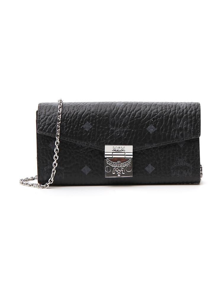 MCM Patricia Two Fold Chain Strap Wallet
