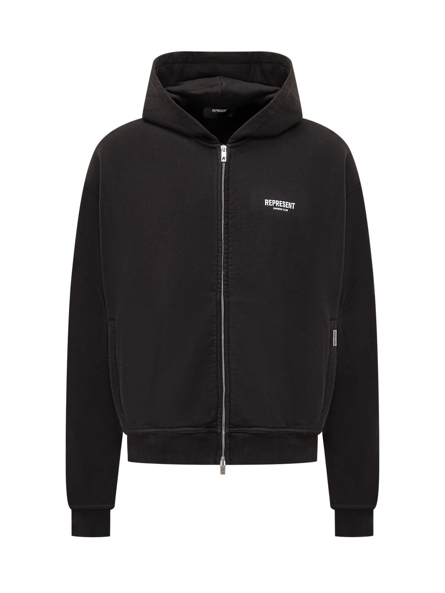 Shop Represent Owners Club Hoodie In Black