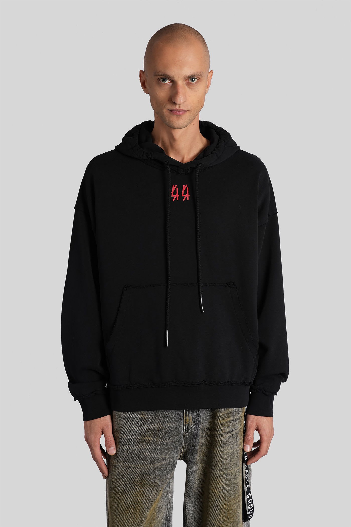 44 Label Group Black Drip Hoodie Sweatshirt In Black