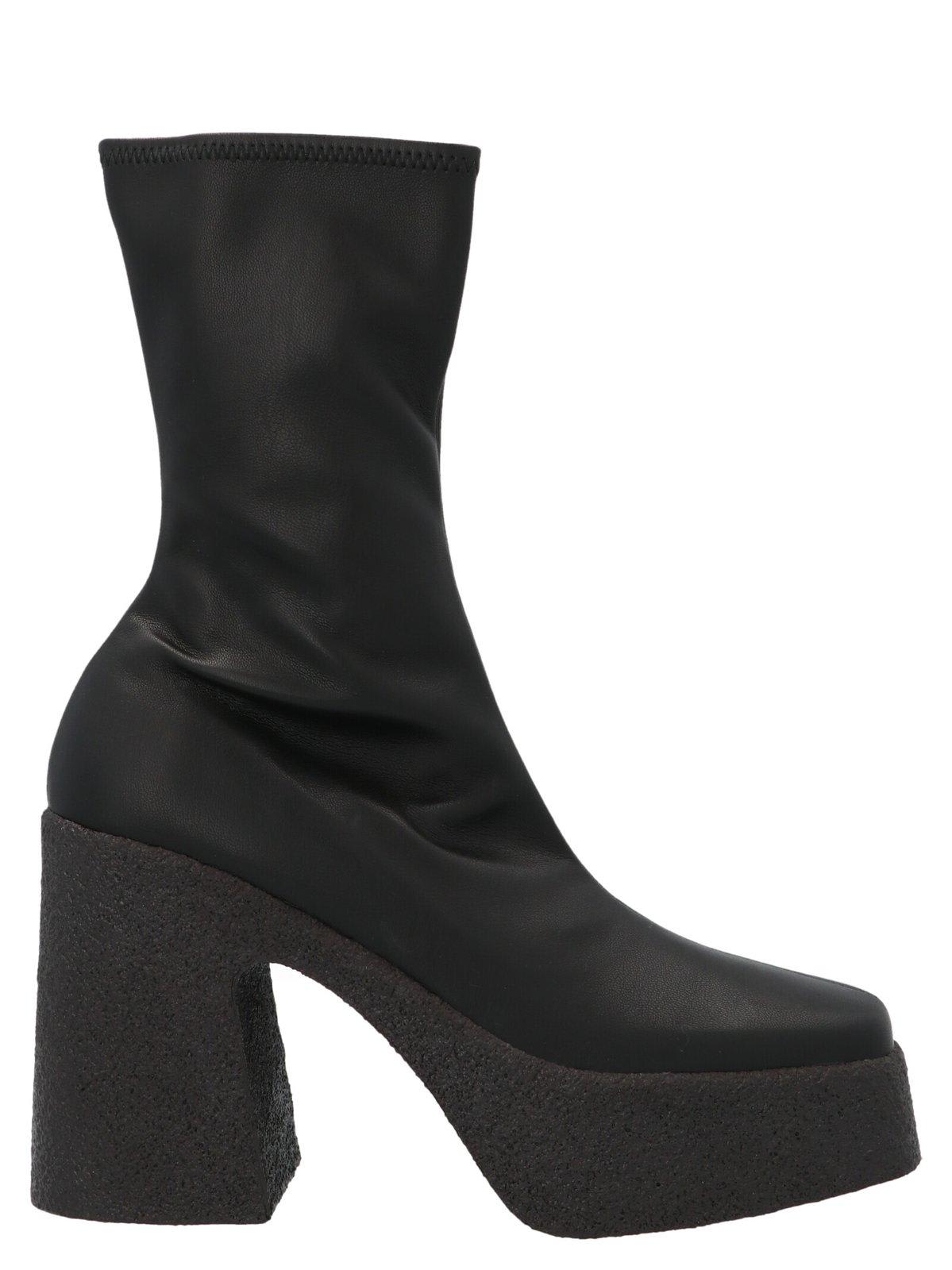 Stella Mccartney Chunky Ankle Boots In Black