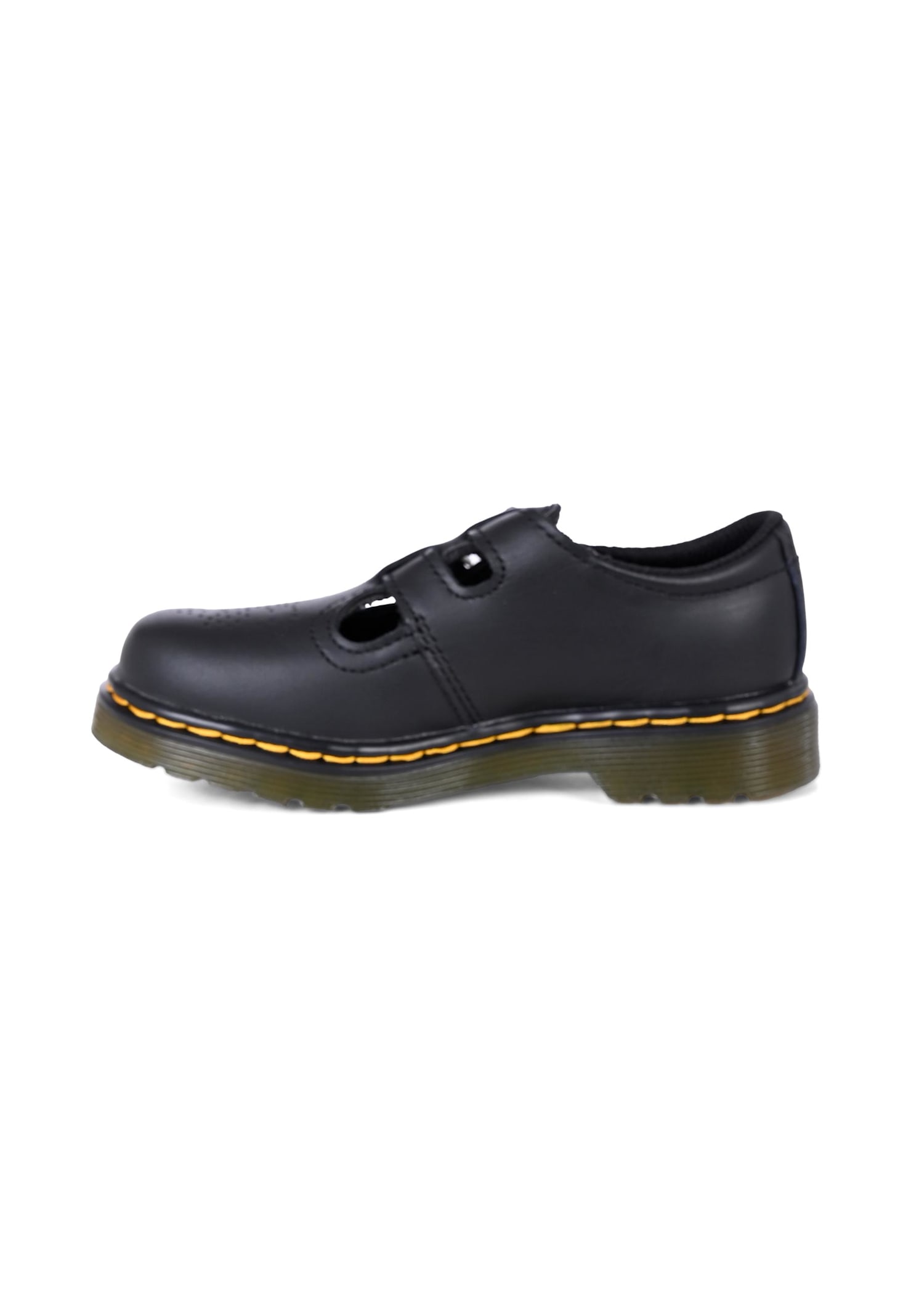 Dr. Martens Black Loafers For Boy In Black
