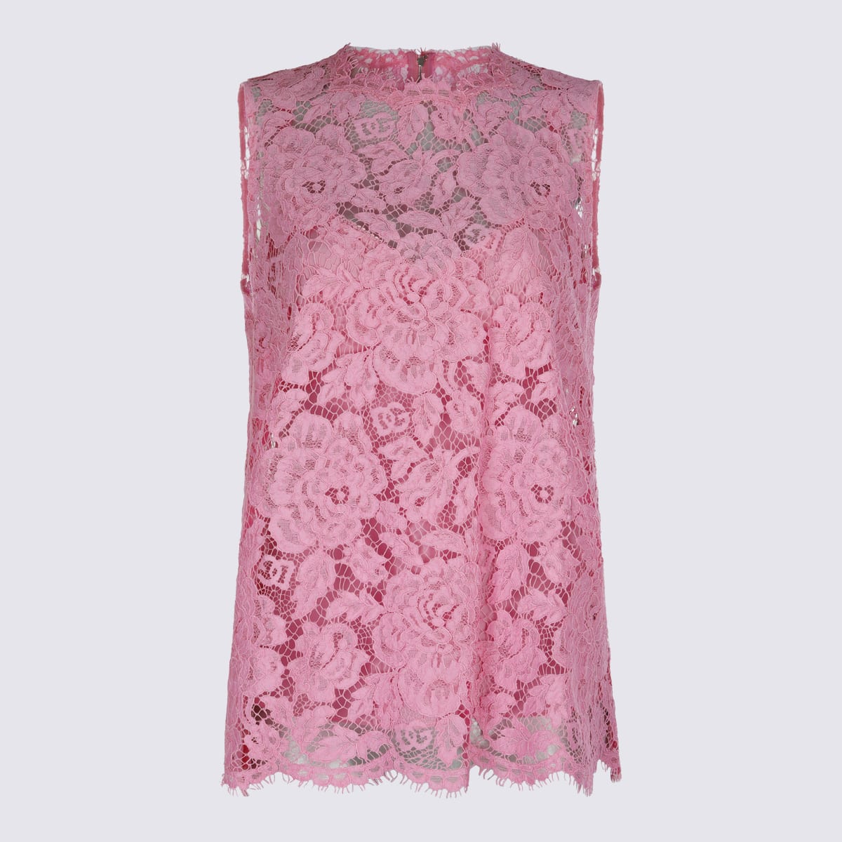 Shop Dolce & Gabbana Pink Viscose Blend Top In Rosa 2