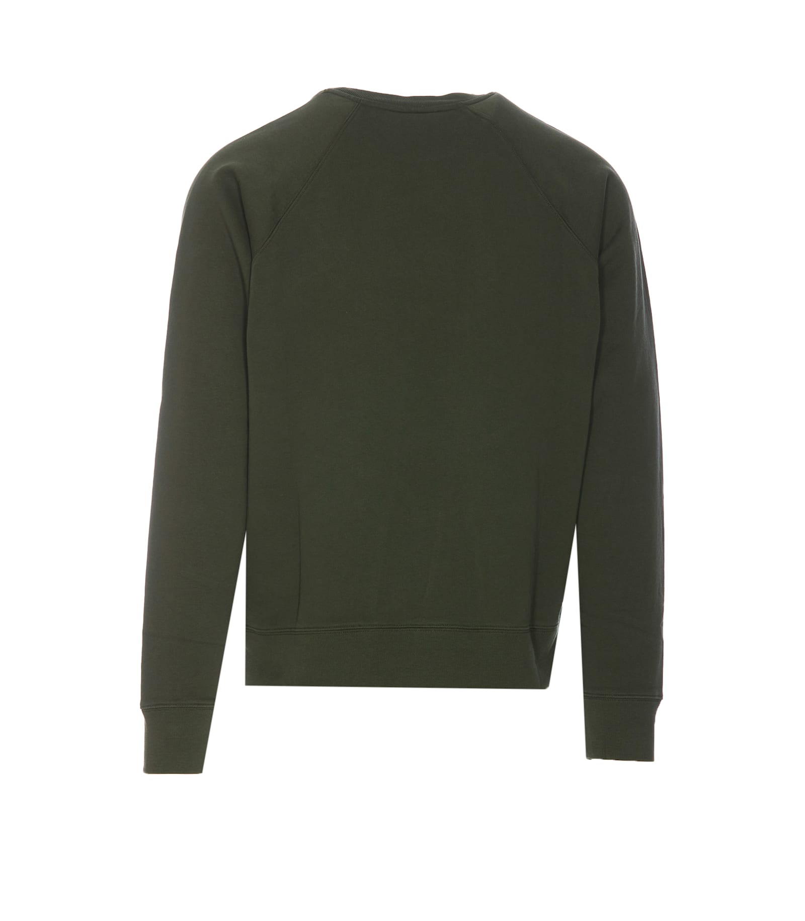 Shop Maison Kitsuné Bold Fox Head Patch Sweatshirt In Green