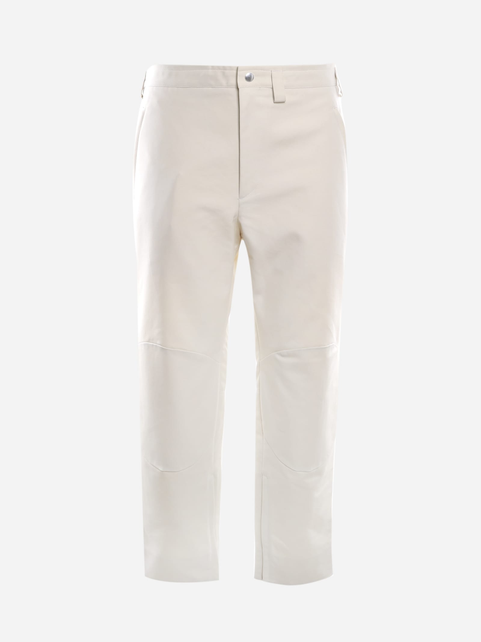 Jil Sander Cotton Trousers With Zip At The Ankles