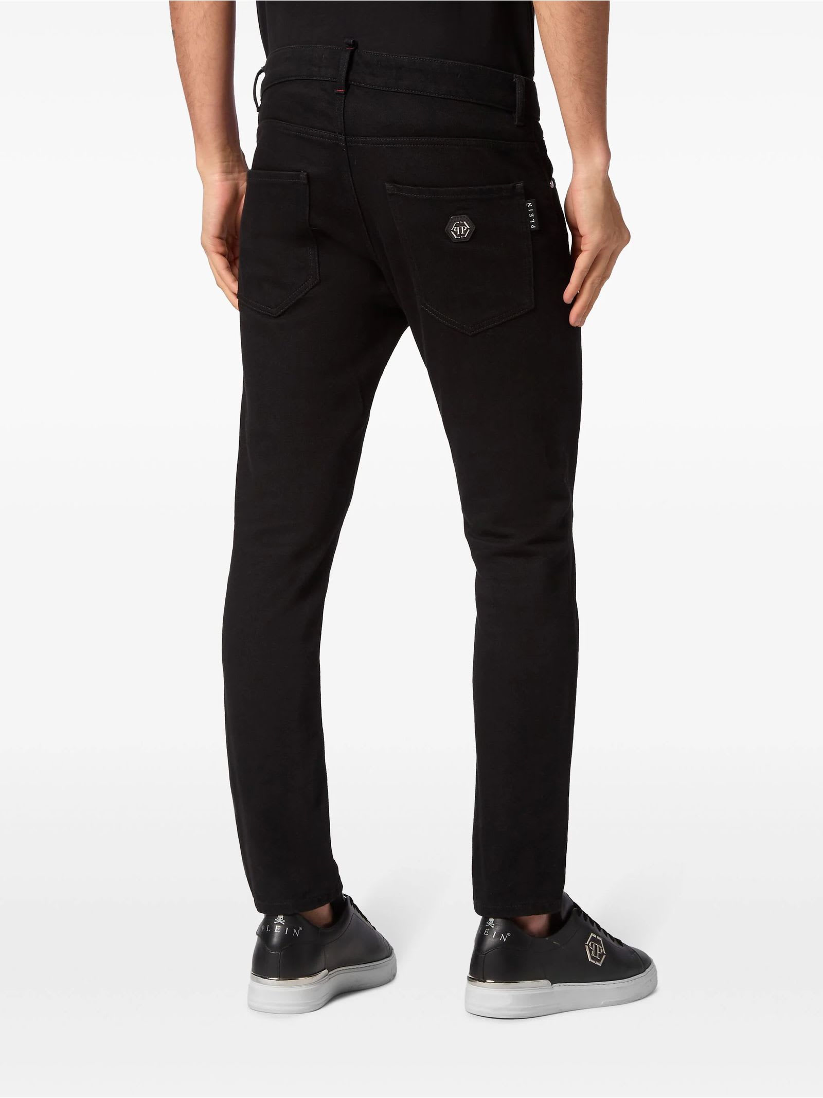 Shop Philipp Plein Jeans Black