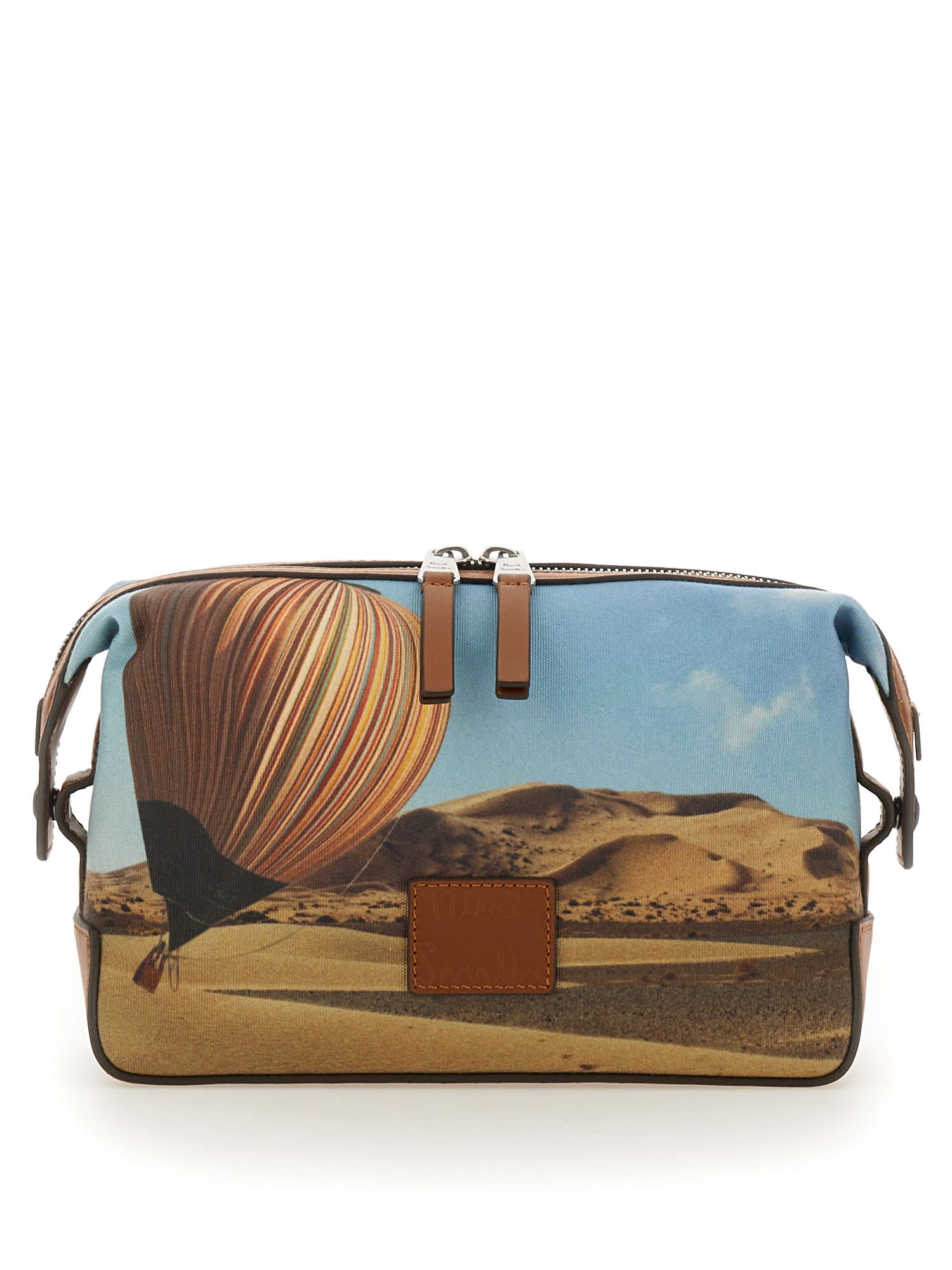 Shop Paul Smith Beauty Case With Signature Stripe Balloon Print In Printed