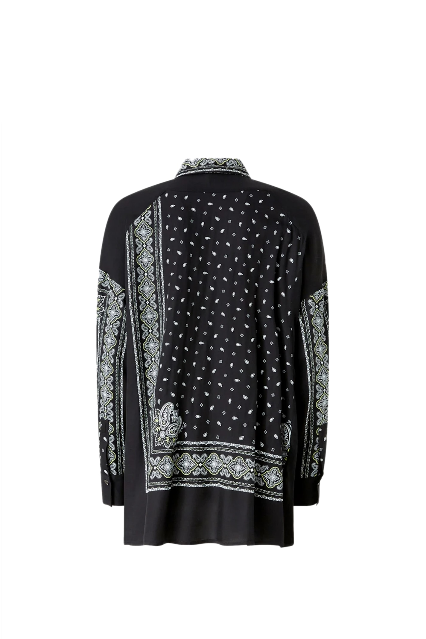 PINKO SHIRT WITH BANDANA PATTERN IN VISCOSE PINKO