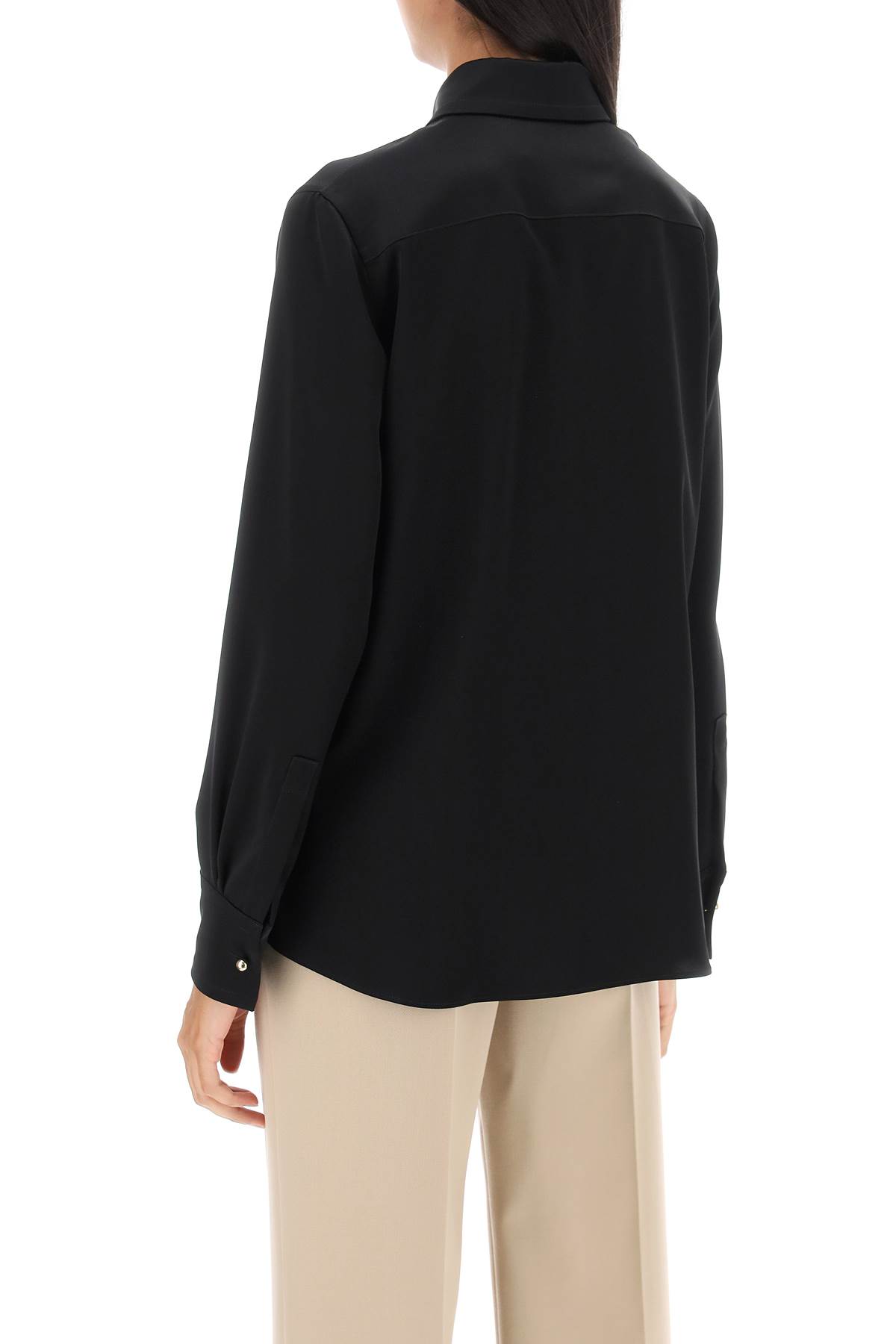 Lanvin Women Crepe De Chine Shirt In Black (black)