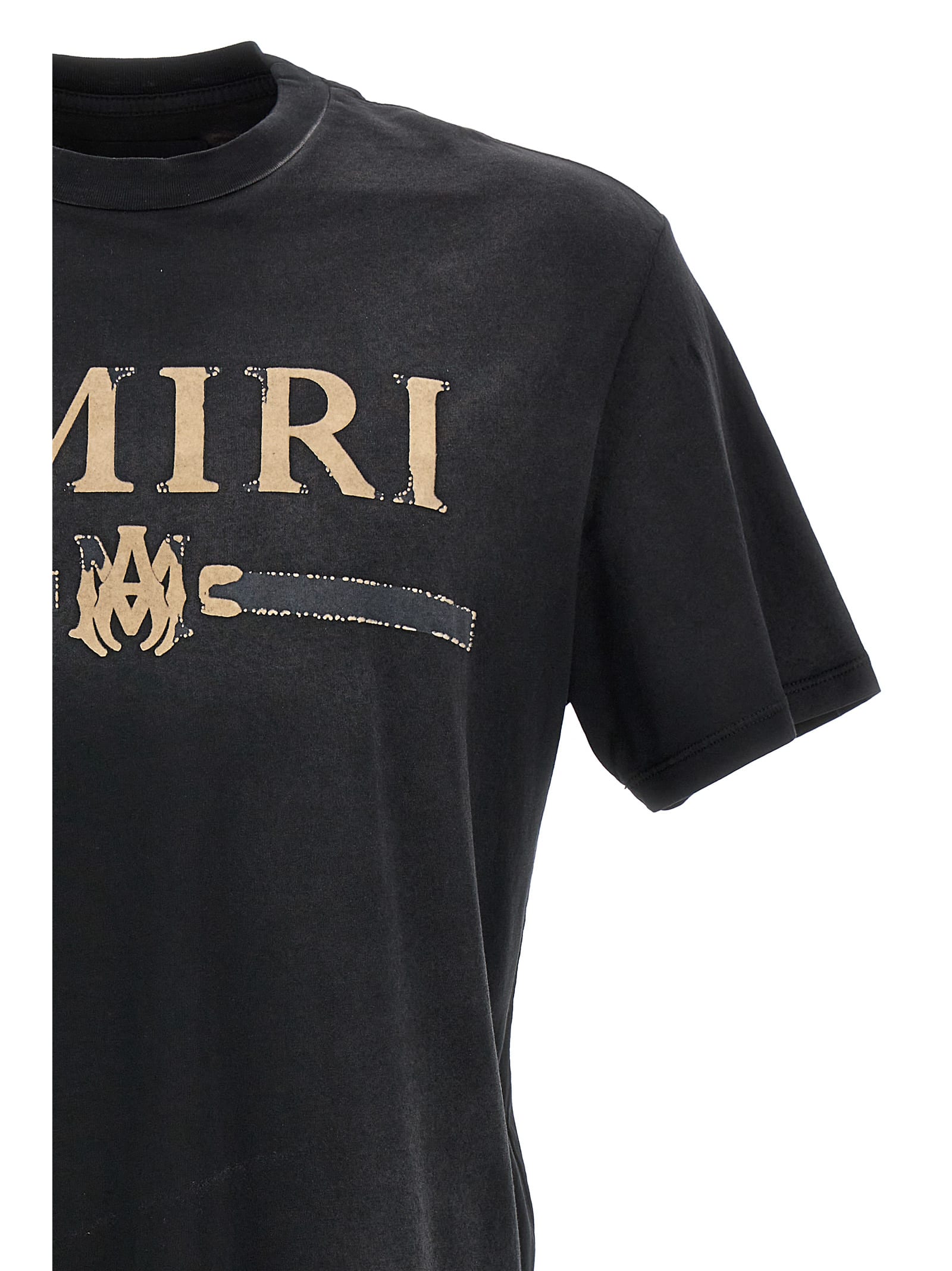 Amiri Ma Bar Applique Tee In Black | ModeSens