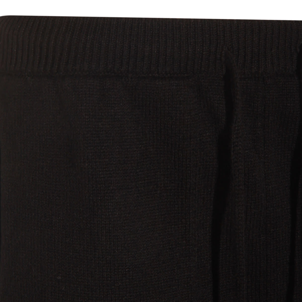 Antonelli Tie-up Knitted Track Pants In Black
