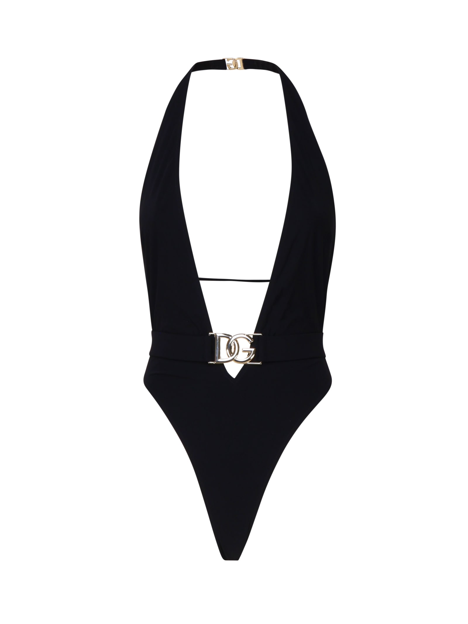 DOLCE & GABBANA ONE PIECE LOGO SWIMSUIT 