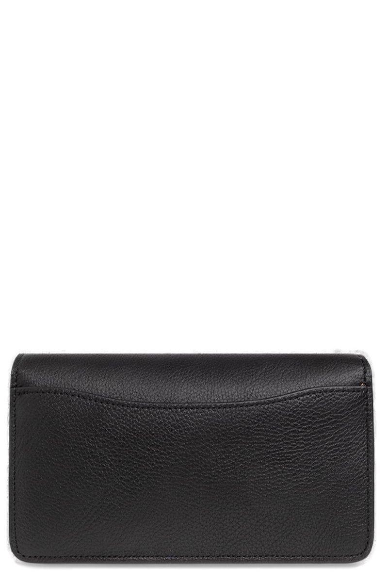 Coach Tabby Logo Plaque Chain-linked Crossbody Bag In Black