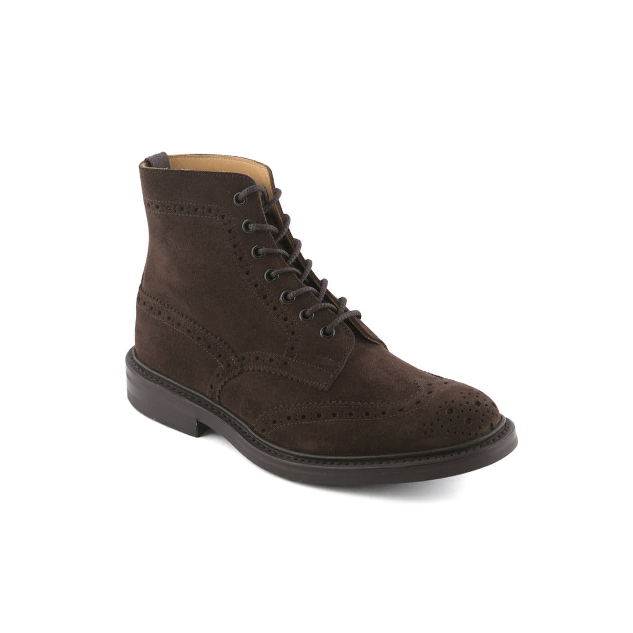 Stow Coffee Ox Reversed Suede Derby Boot