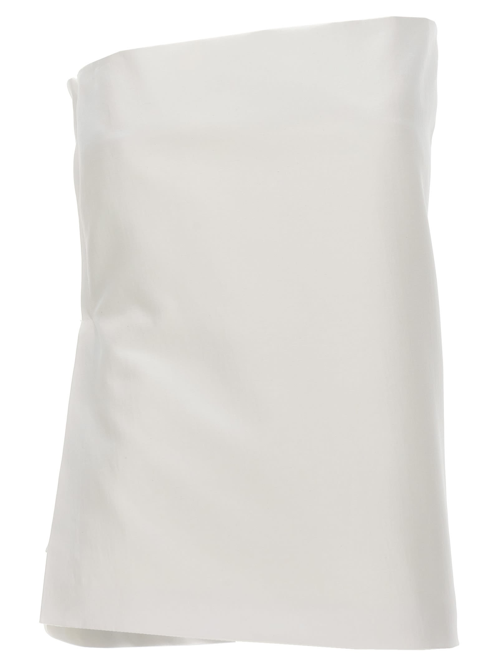Sportmax White Adda Bustier Top In White