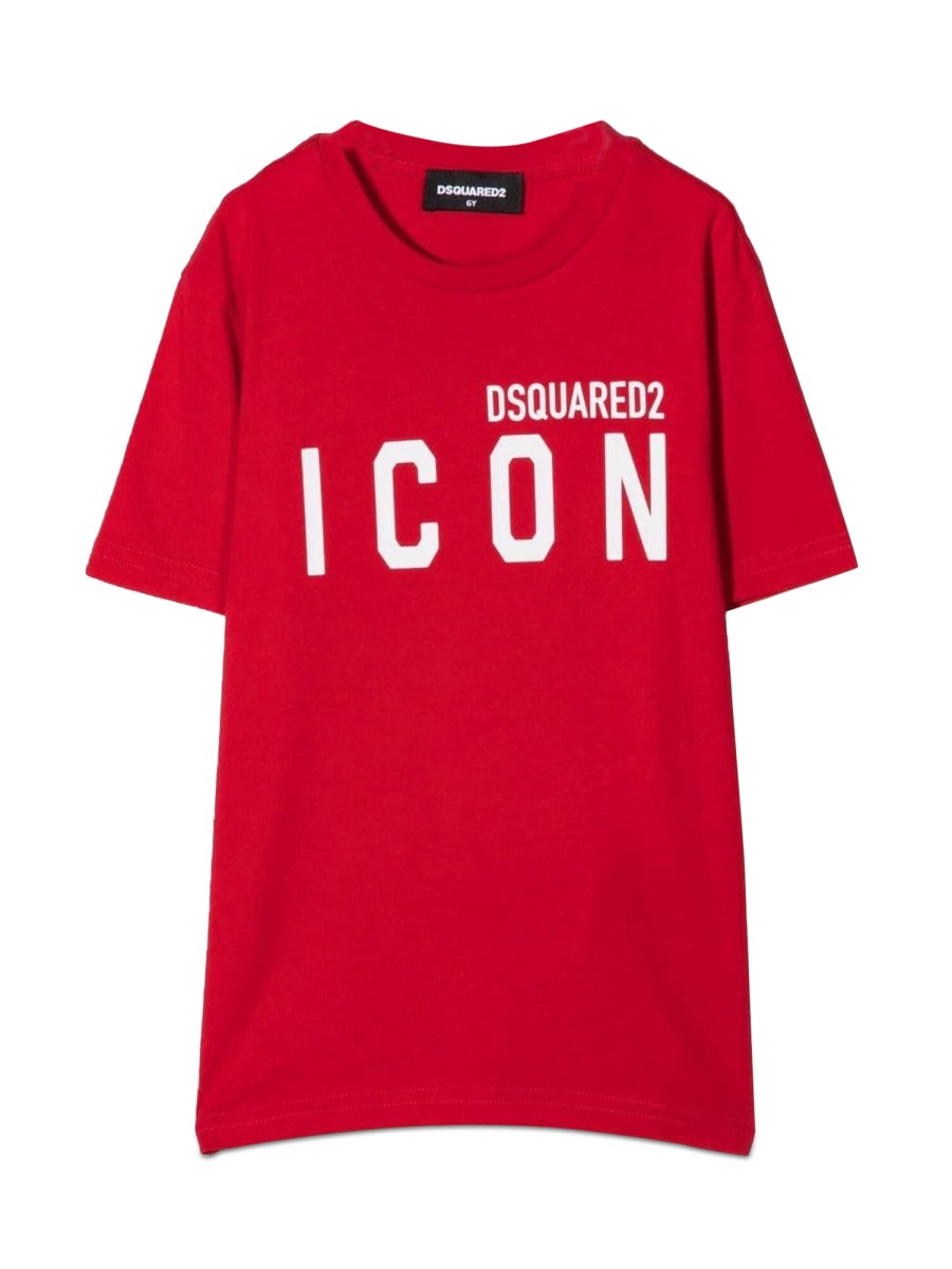 Dsquared2 Kids' Relax Icon Maglietta In Red