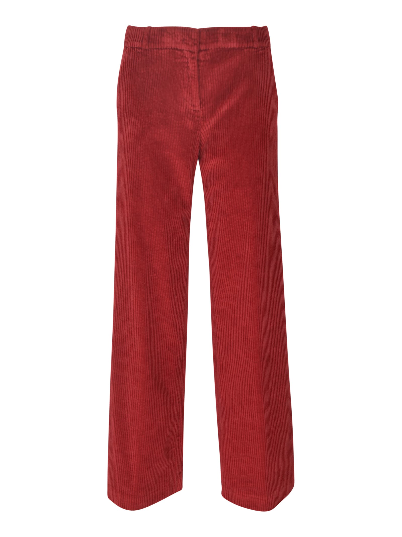 Wide Straight Leg Corduroy Trousers