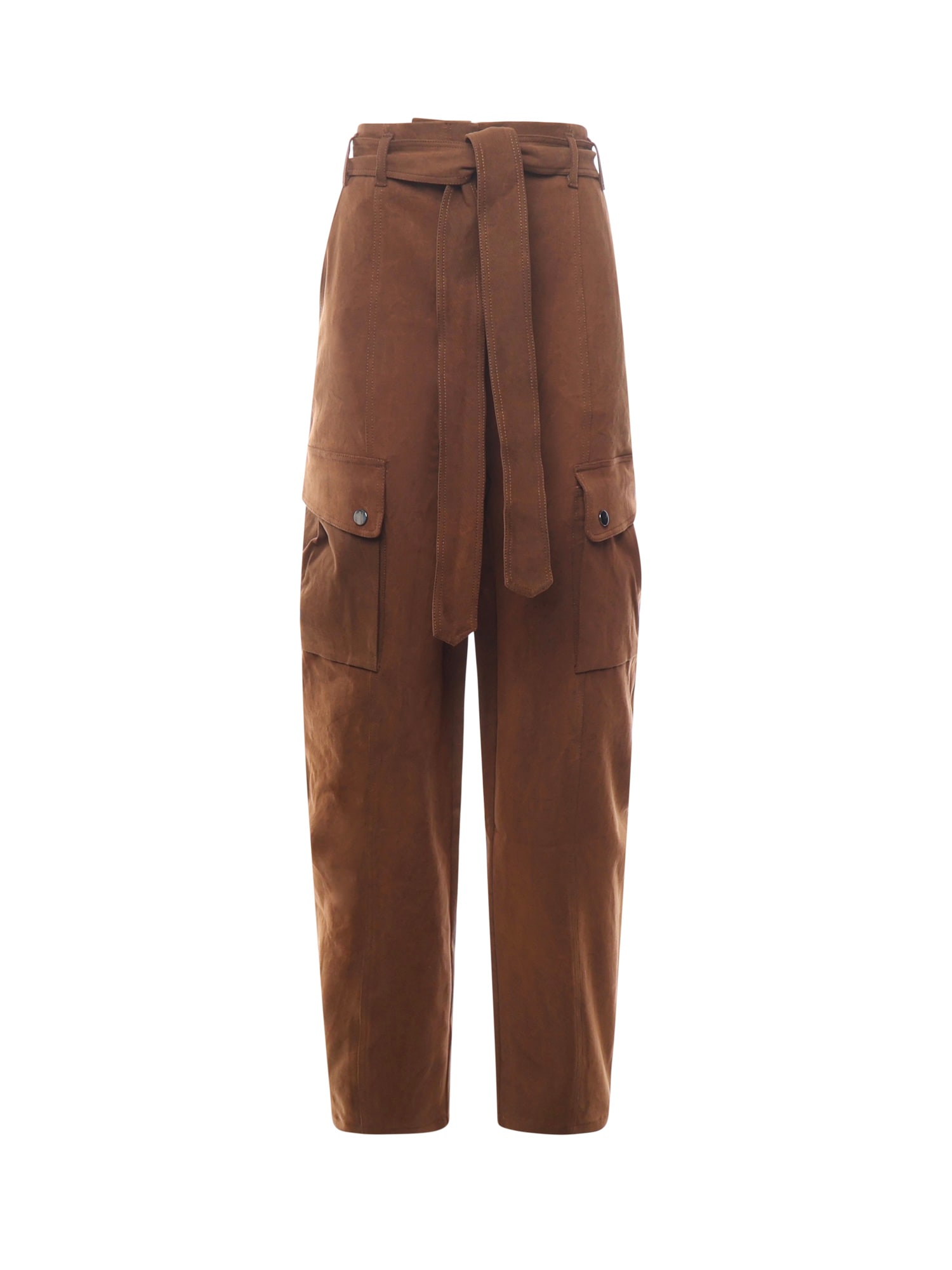 The Andamane Xandra Cargo Pants In Brown