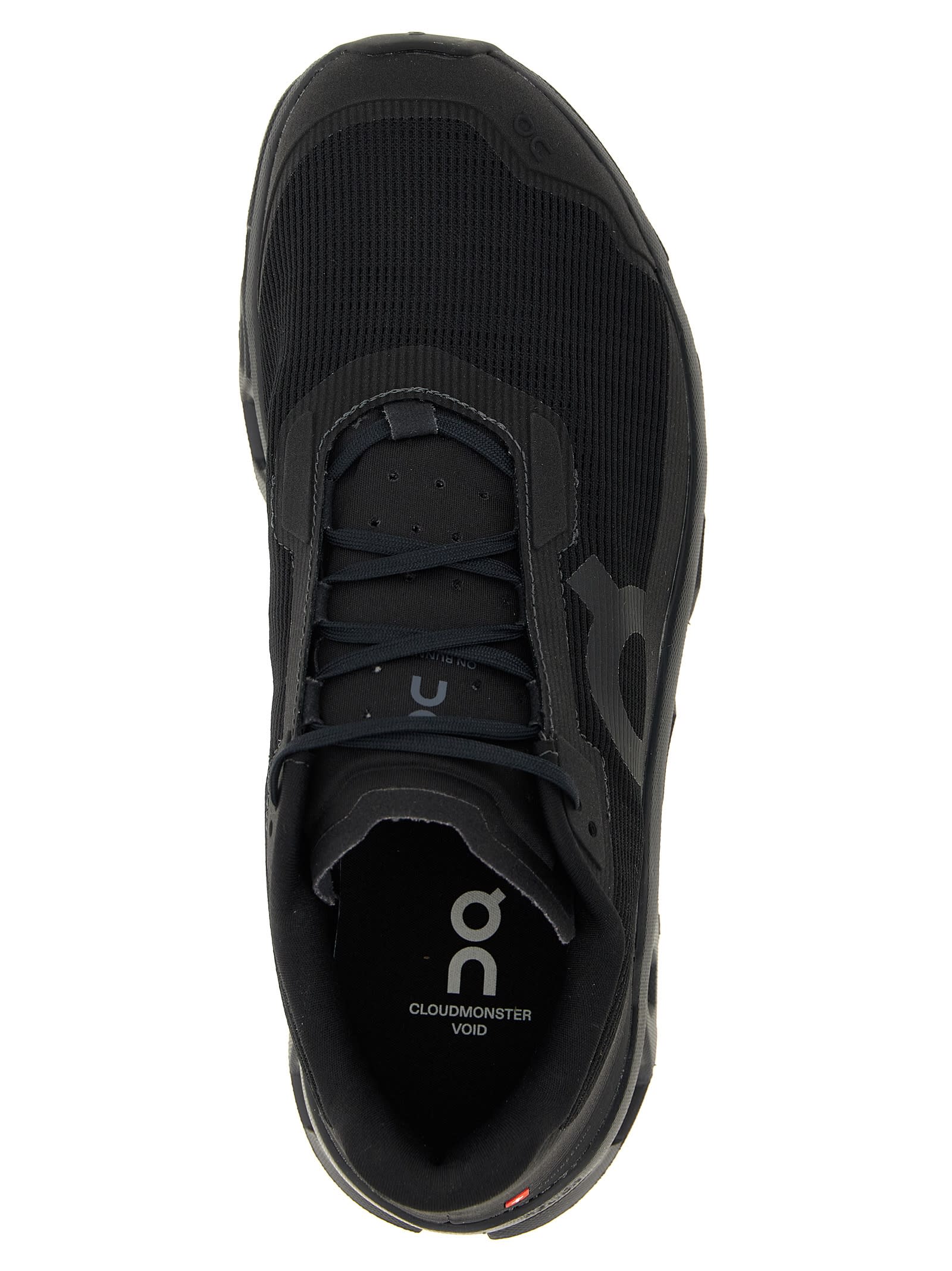 On Cloudmster Void Sneakers In Black