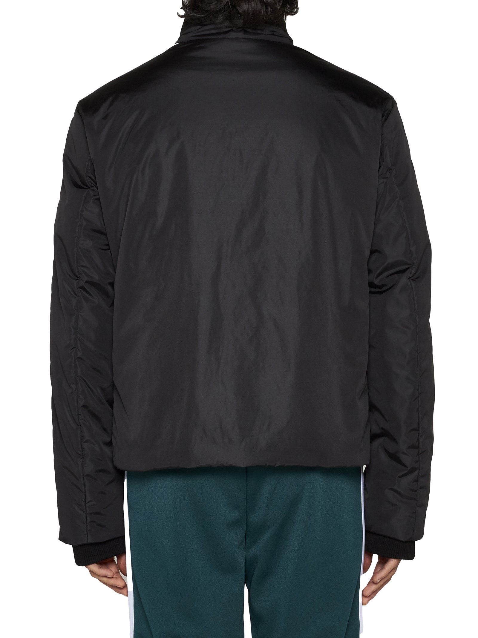 Palm Angels Padded Jacket In Nero