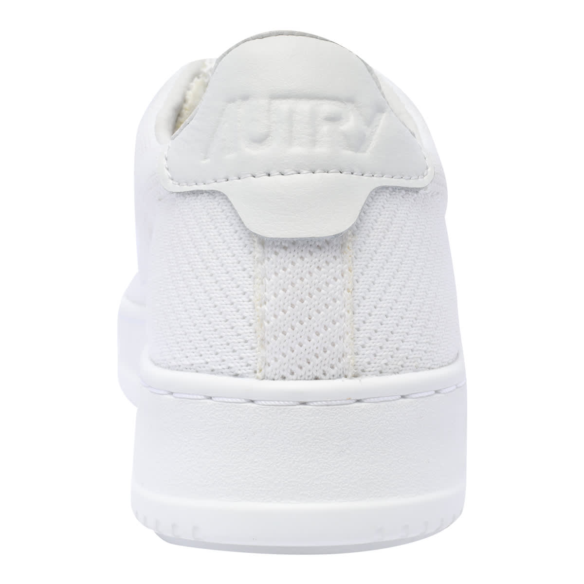 Shop Autry Medalist Easeknit Sneakers In Knit/leat Whiyte