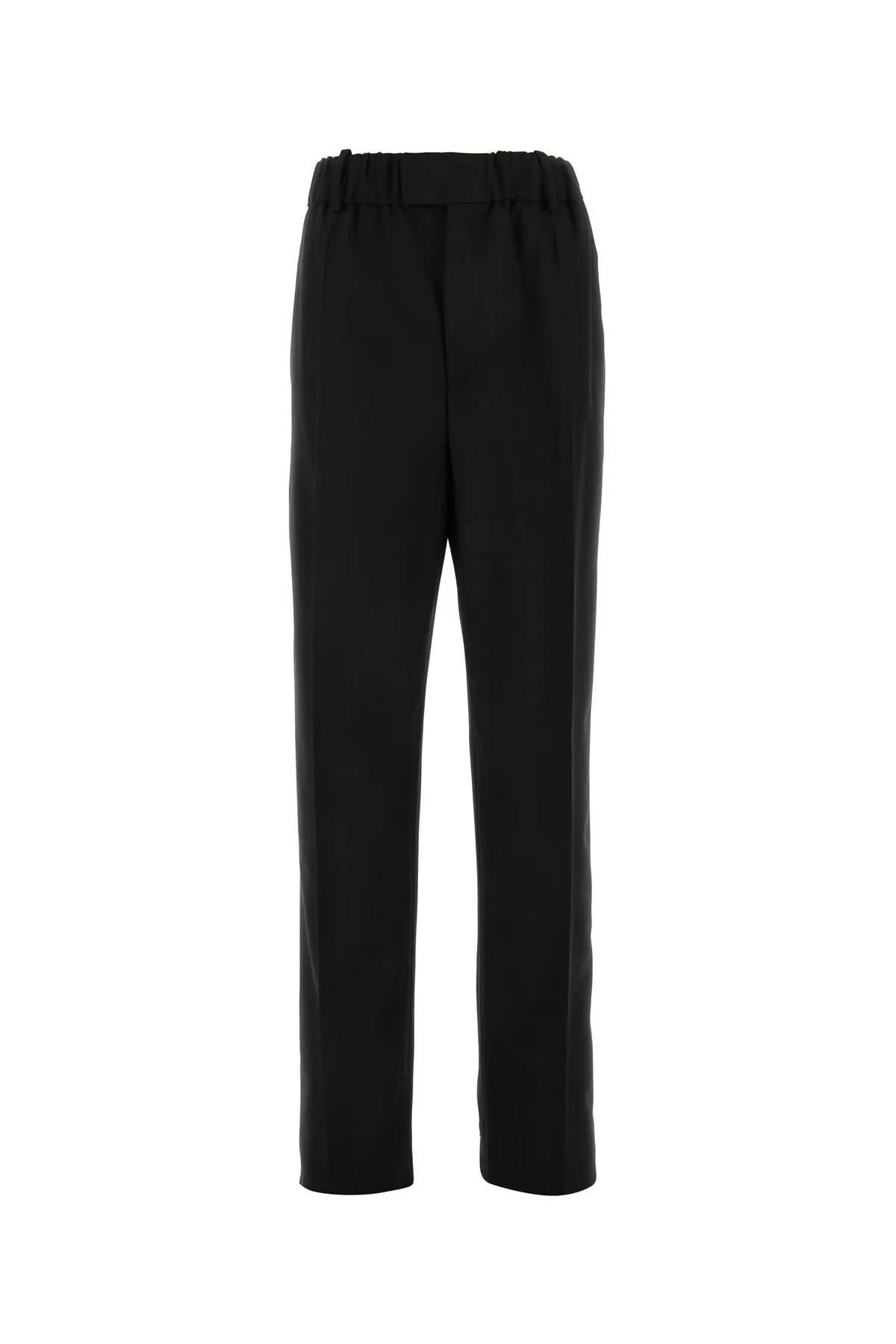 BOTTEGA VENETA BLACK WOOL PANT