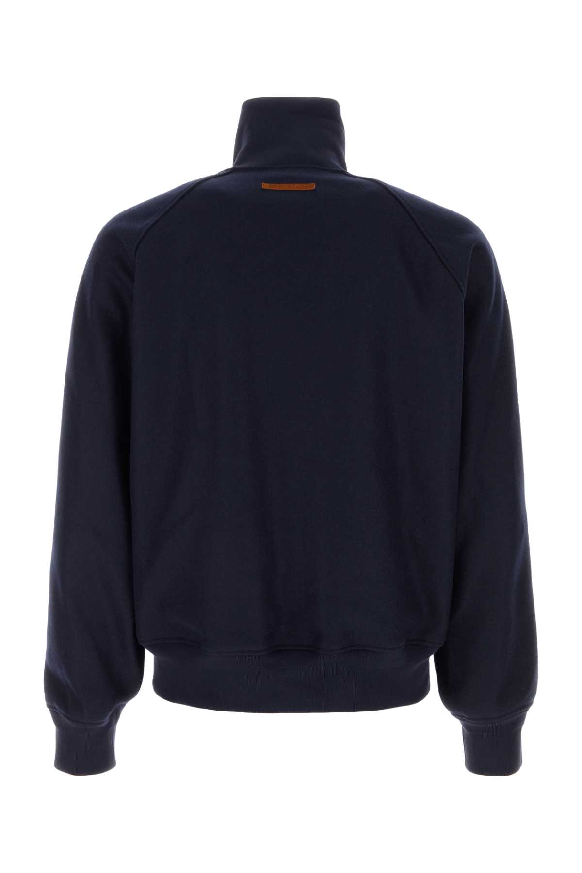 1989 Studio Dark Blue Wool Blend Sweatshirt In Blue