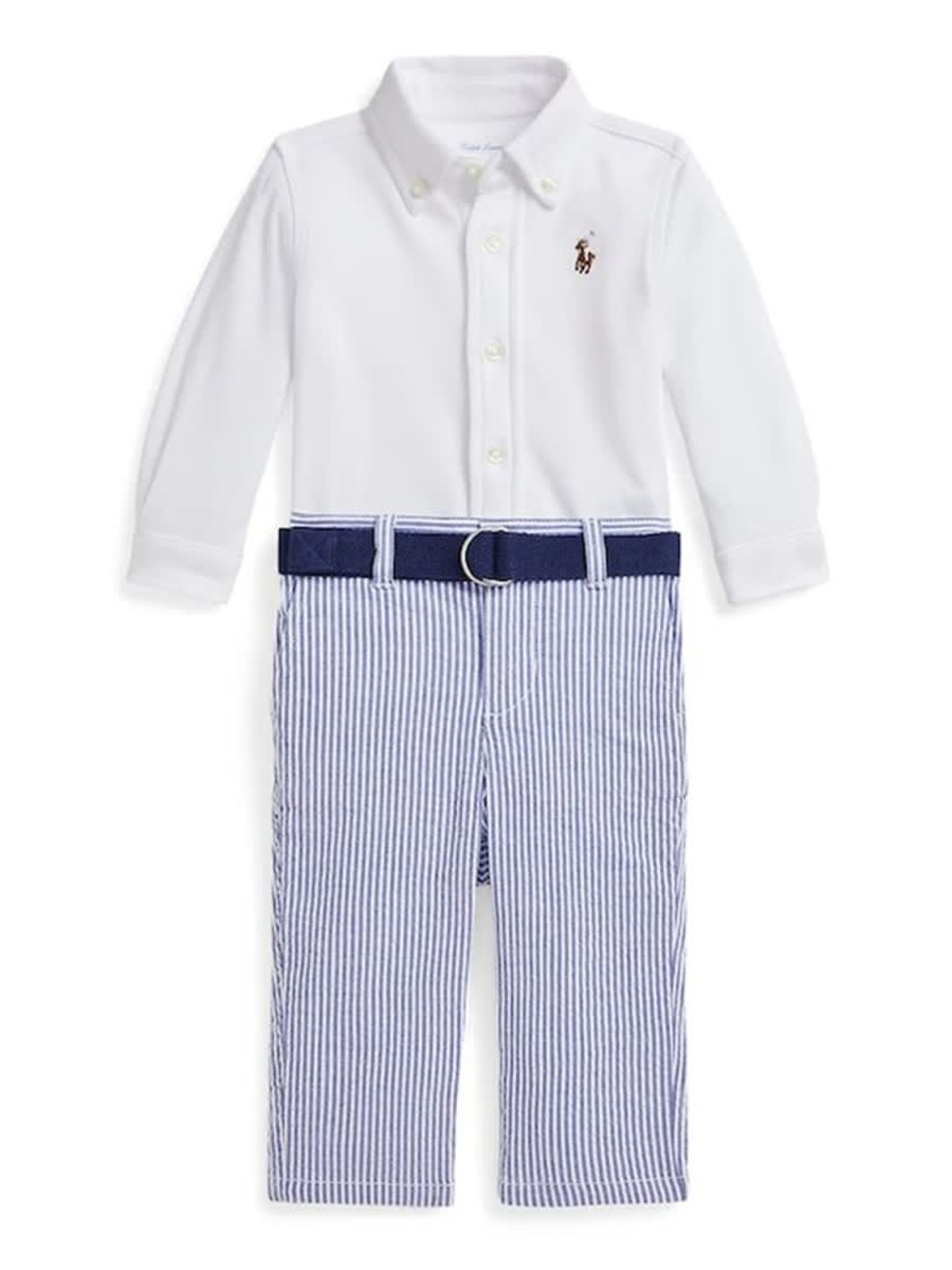 Polo Ralph Lauren Kids' Shirt And Pants Set In Multi
