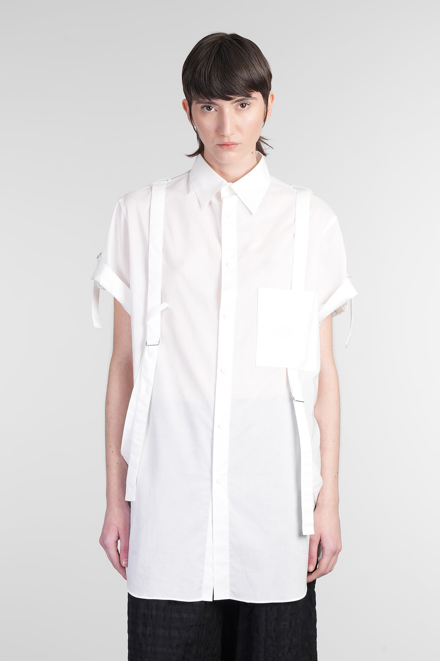 Yohji Yamamoto Shirt In White Cotton In White