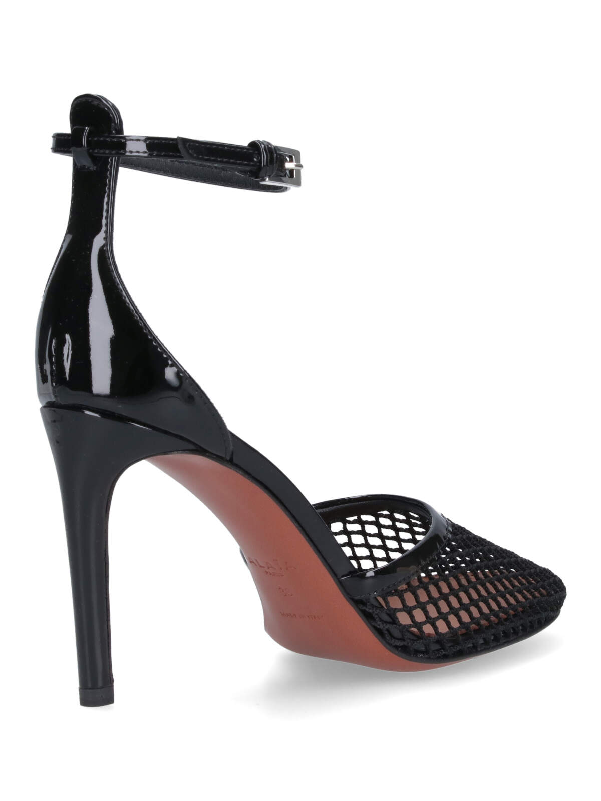 Shop Alaïa High-heel Mesh Pumps In Black