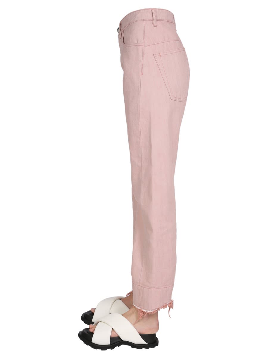 Shop Jil Sander Workwear Pants In Pink