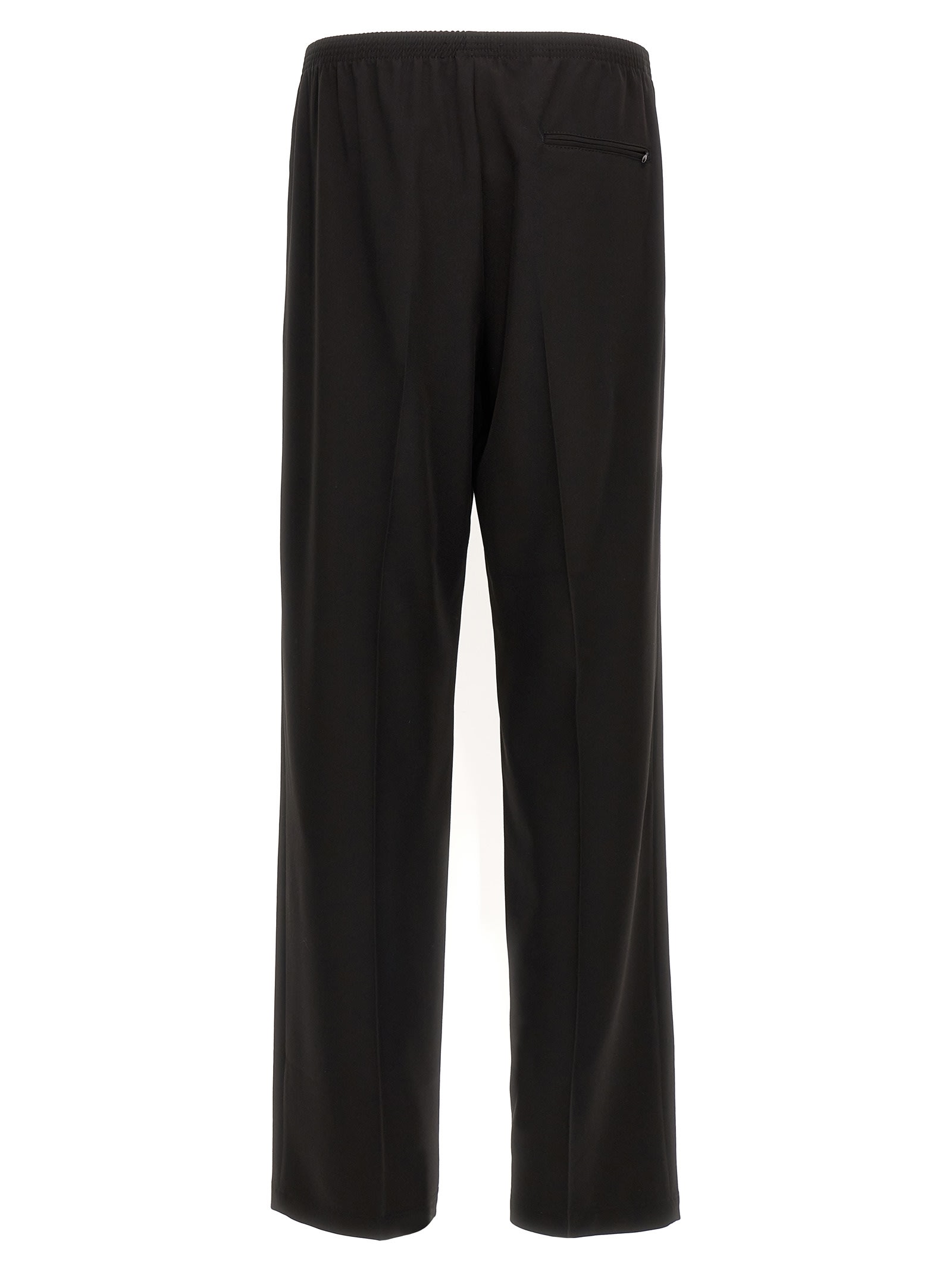 Cellar Door Ezio Elastic-waistband Trousers In Black
