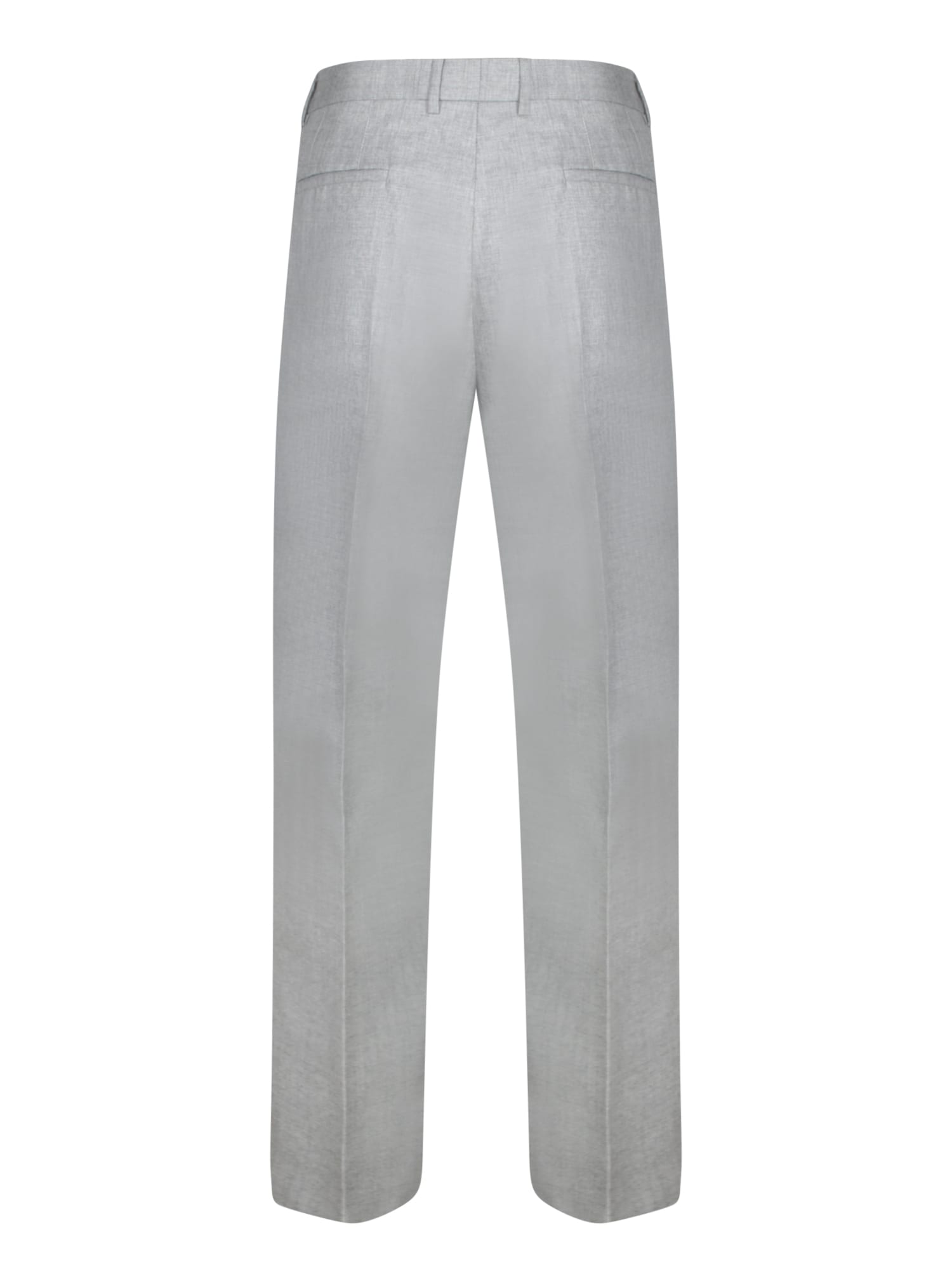 Brunello Cucinelli Light Grey Wool Trousers