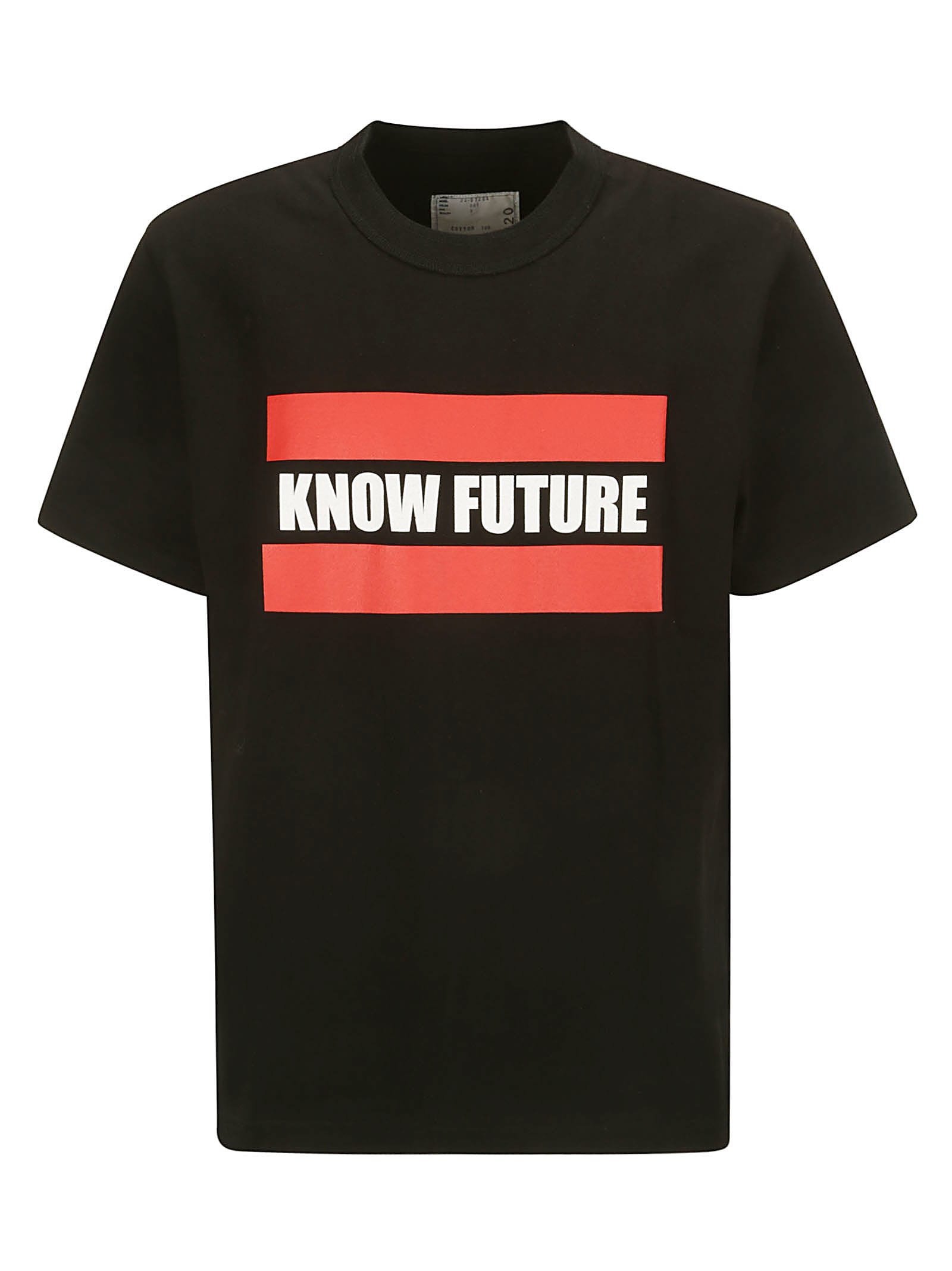 Shop Sacai Know Future T-shirt In Black