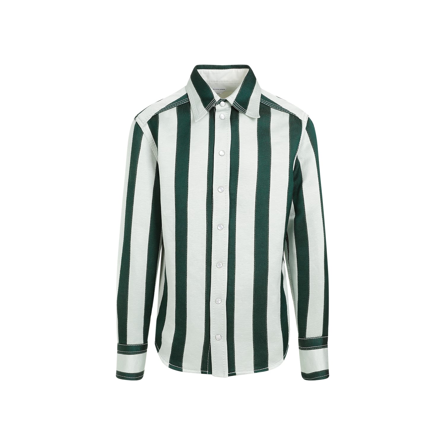 Shop Bottega Veneta Shirt In Iceberg Dark Green