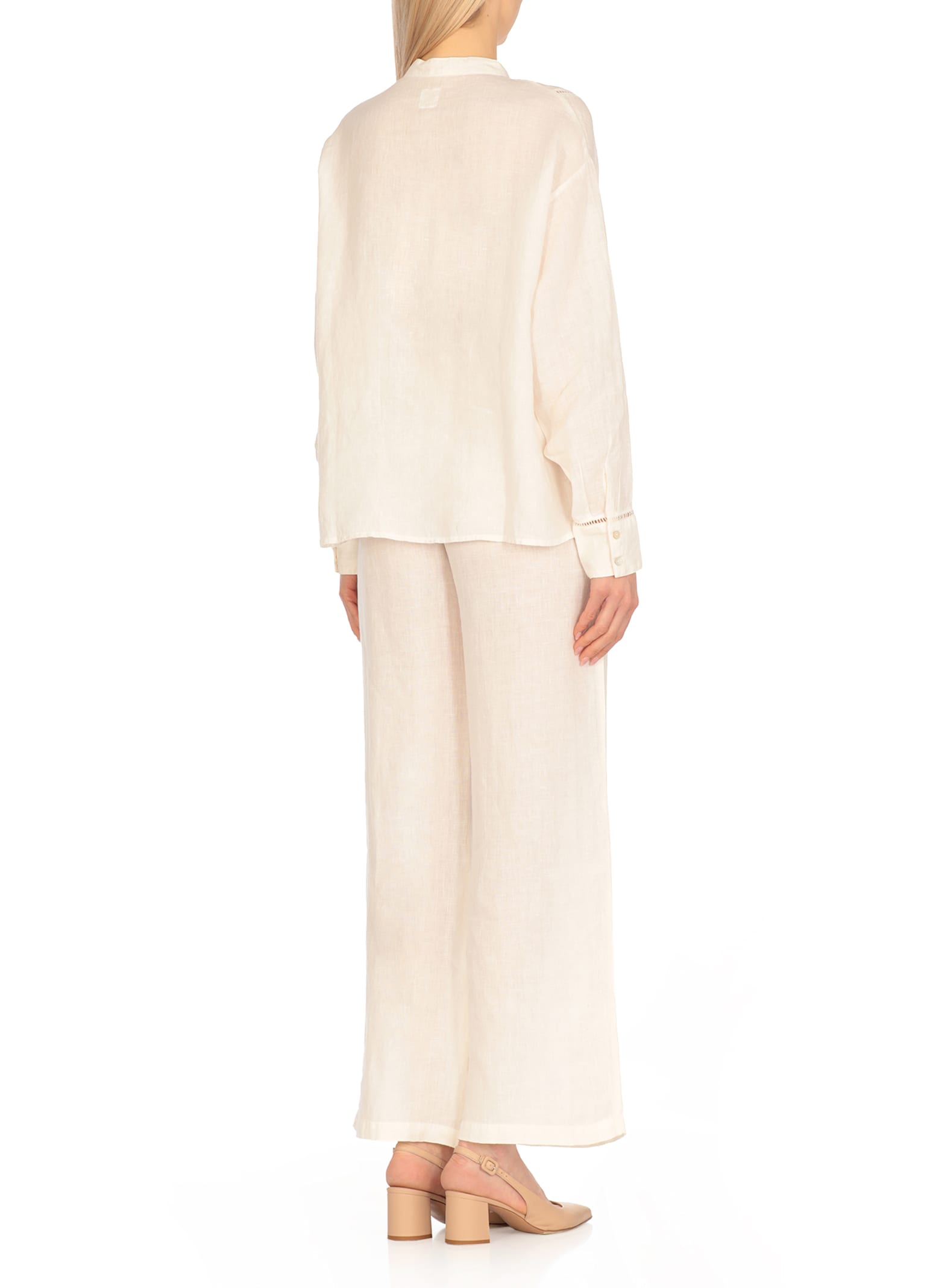 120% Lino Linen Shirt In White