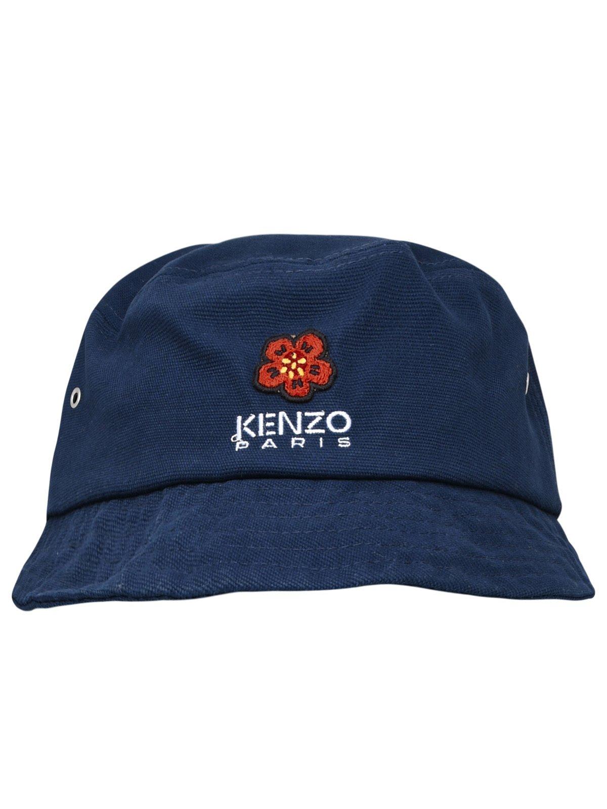 Kenzo Logo Embroidered Pull-on Bucket Hat
