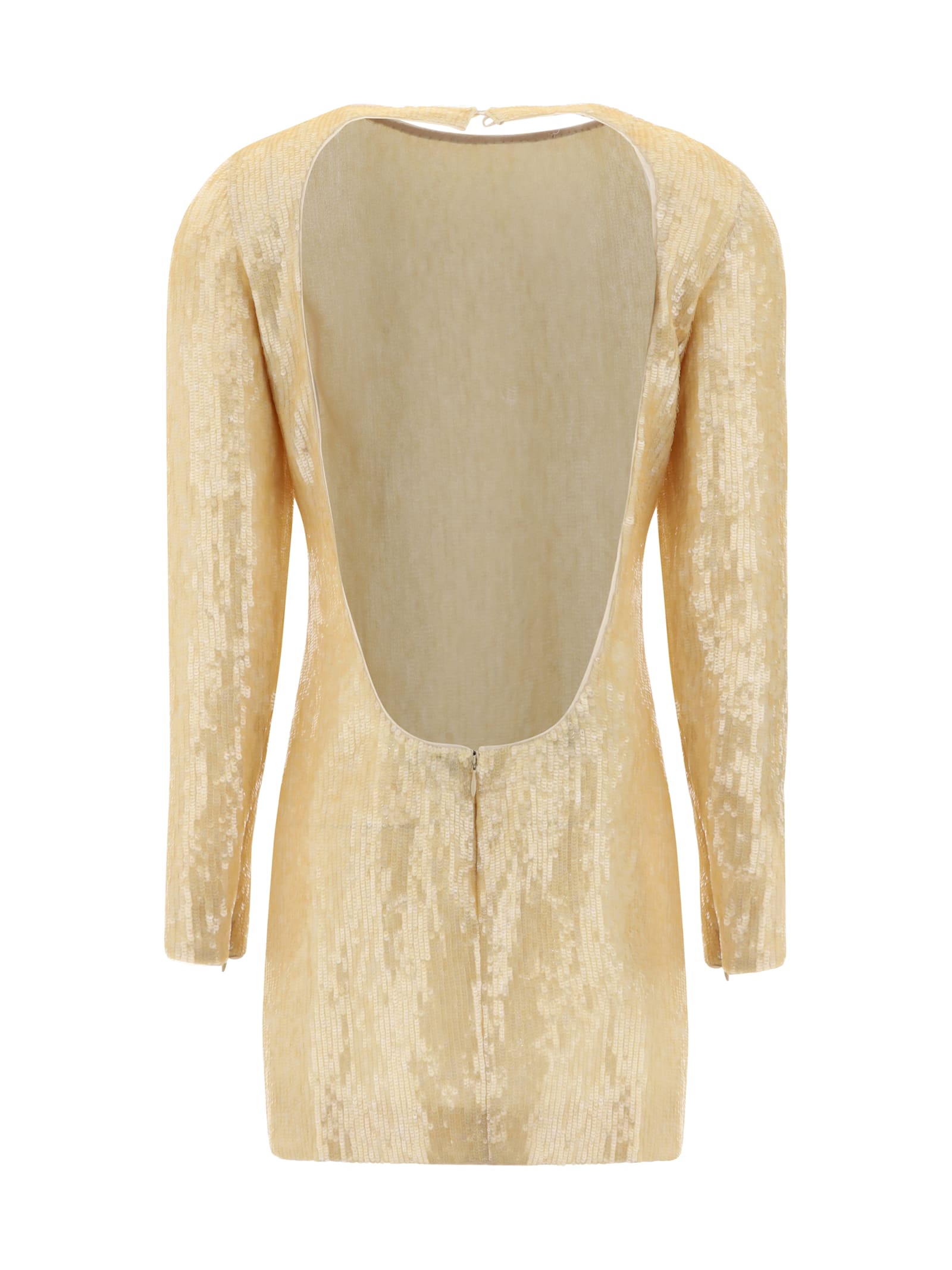 Shop Tom Ford Mini Dress In Light Honey