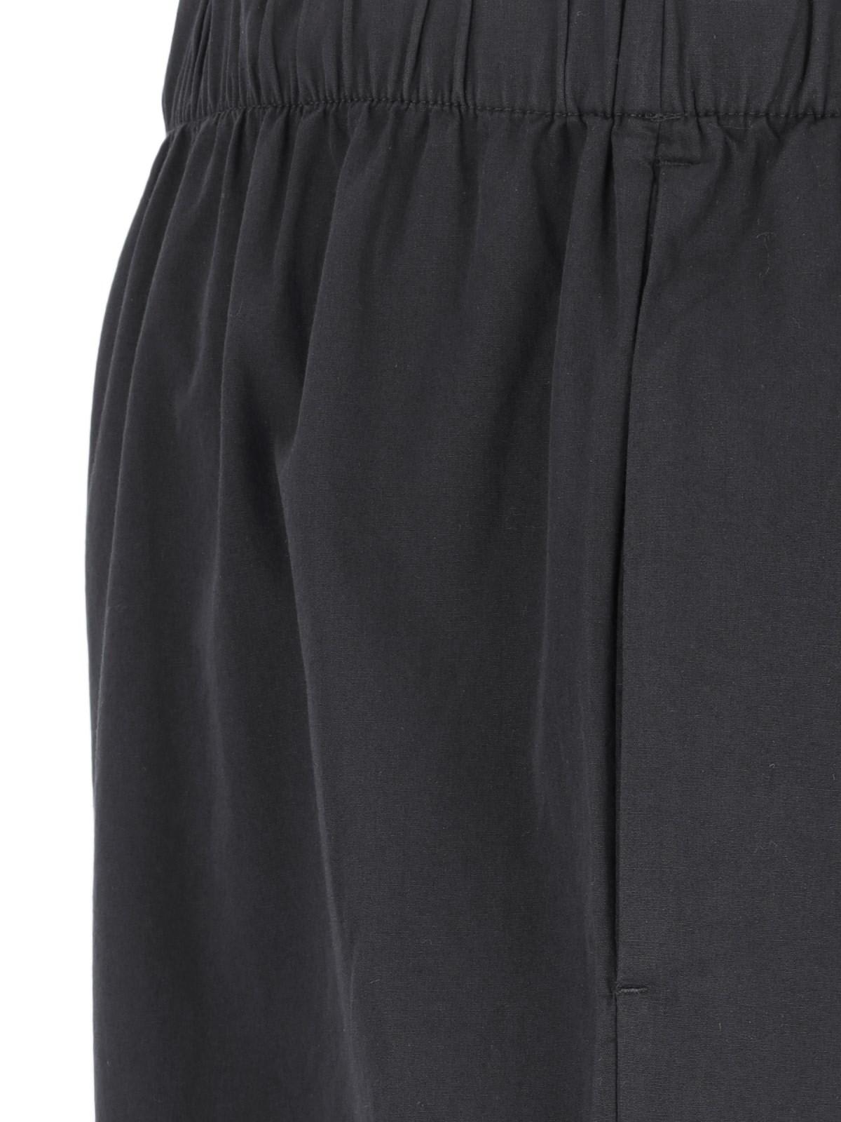 Shop Tekla All-black Trousers In All Black